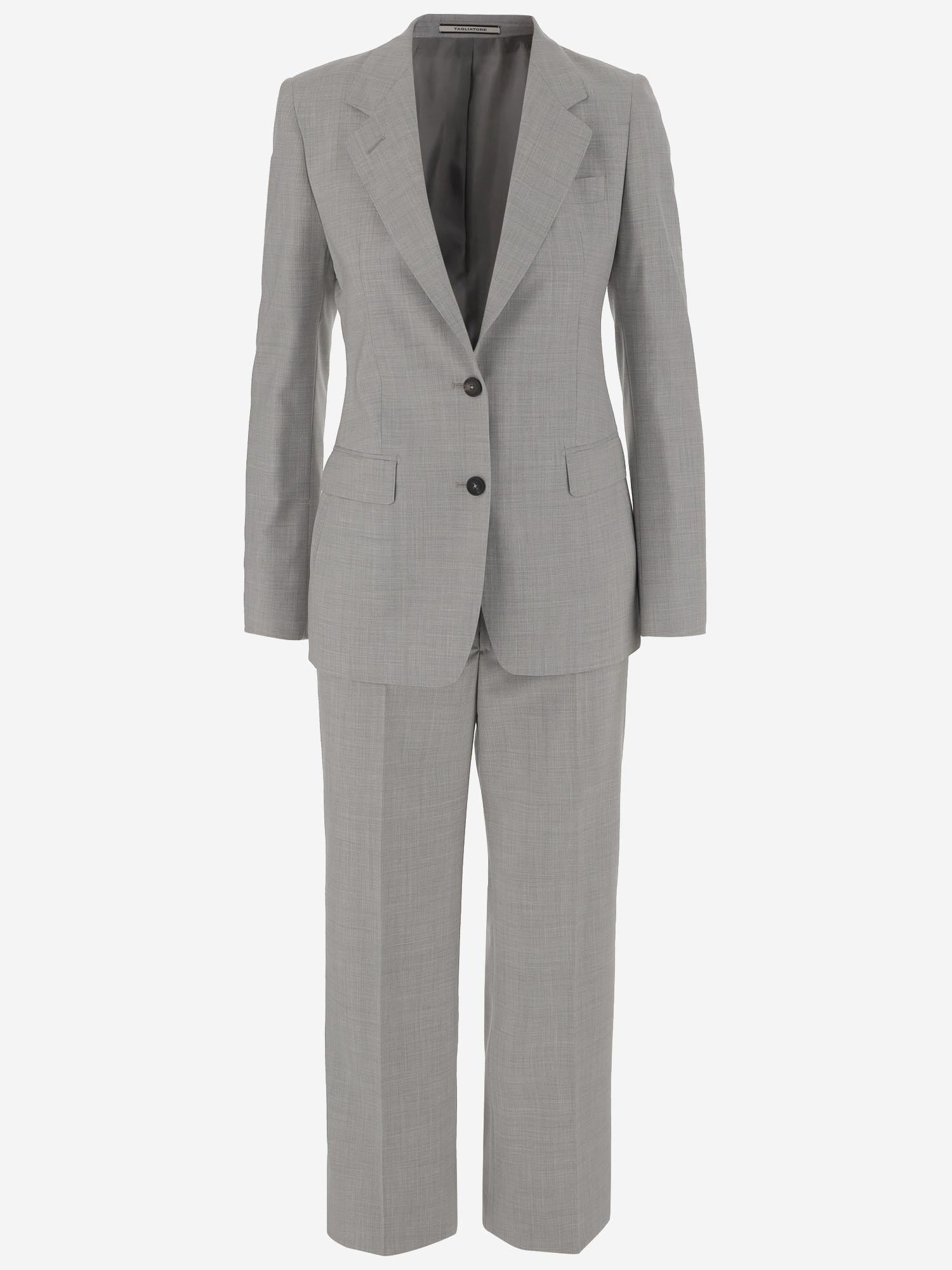 COMPLETO IN LANA VERGINE  E SETA