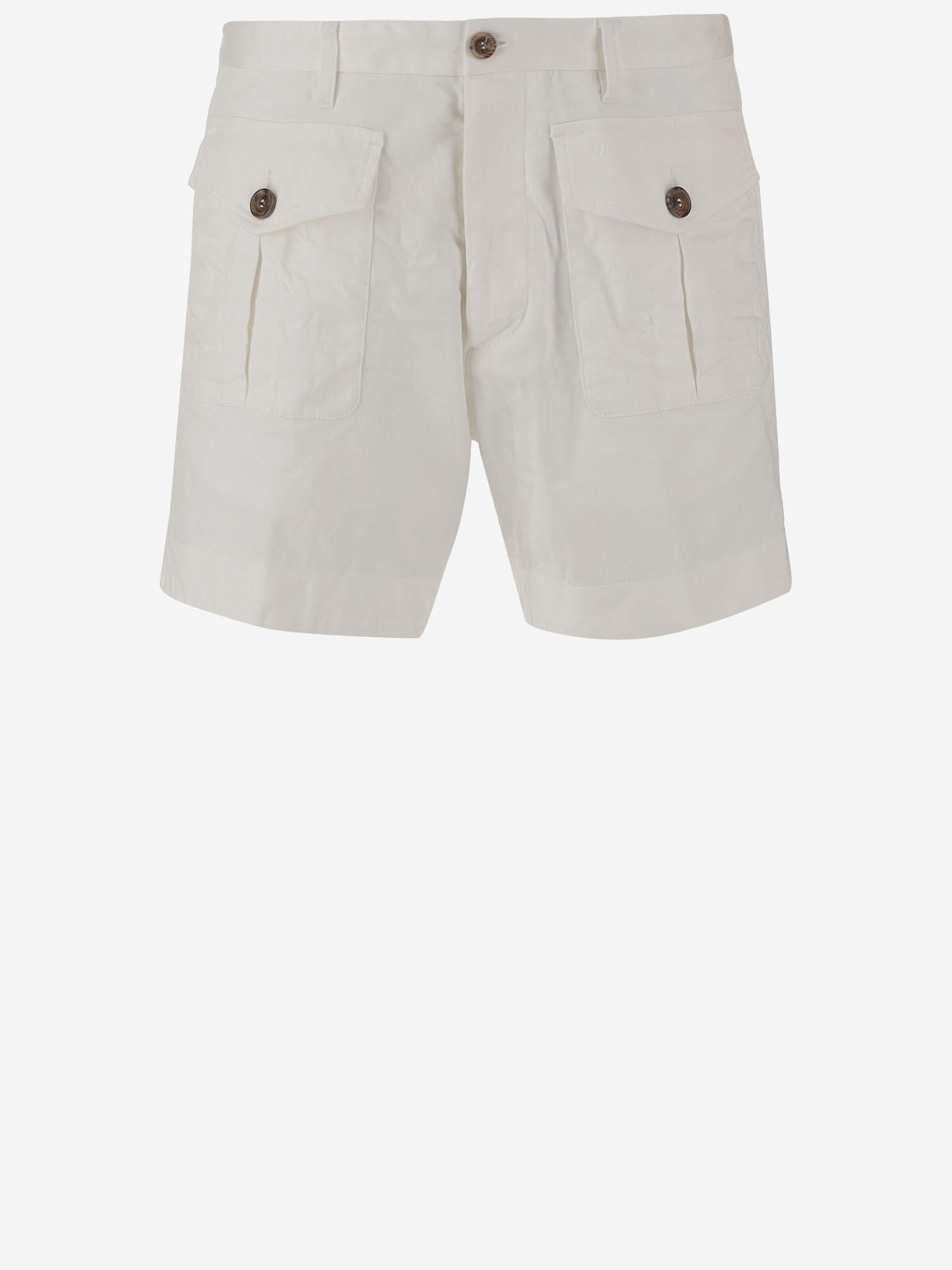 PANTALONI CORTI IN COTONE STRETCH