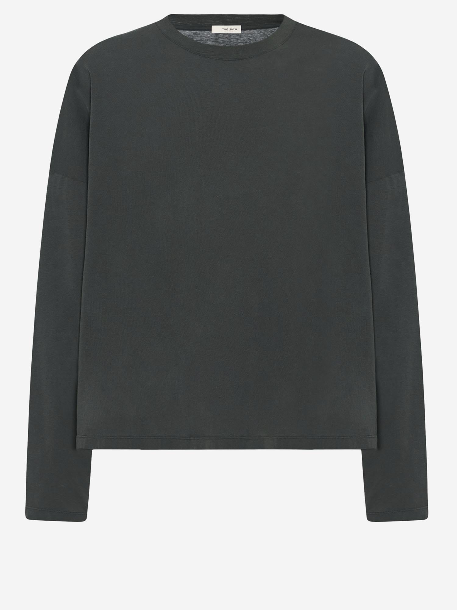 T-SHIRT A MANICHE LUNGE HARU IN COTONE