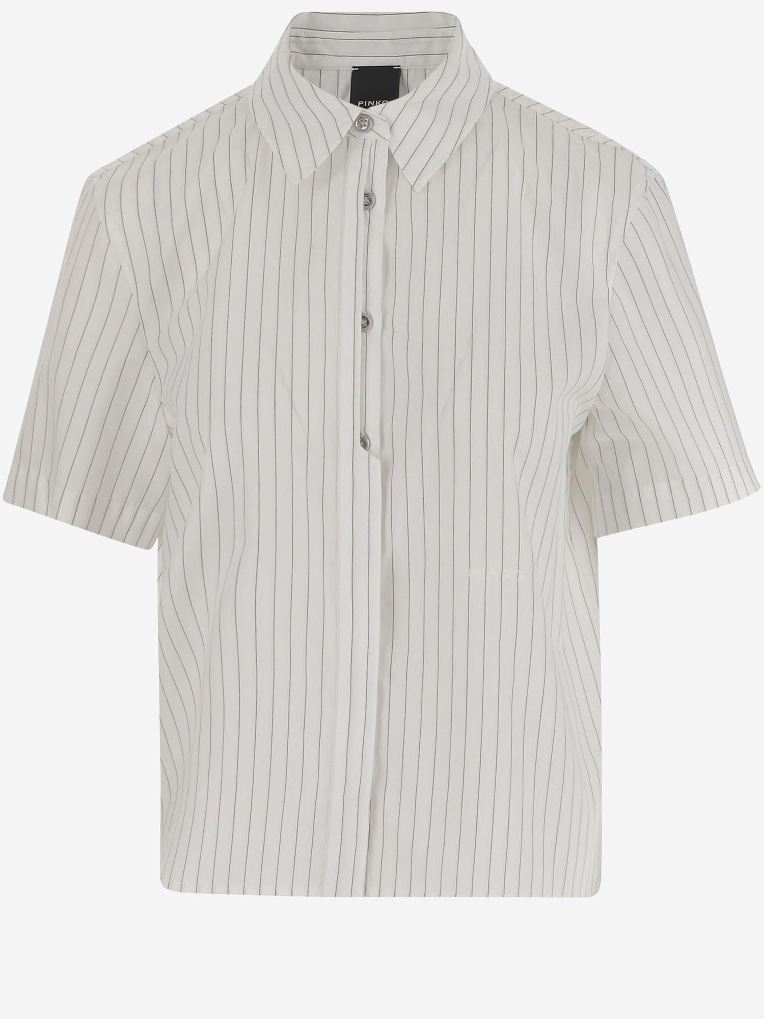 CAMICIA IN COTONE CON MOTIVO A RIGHE