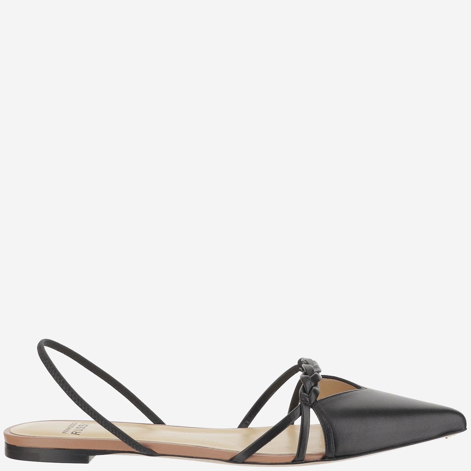 DÉCOLLETÉ PIATTA IN PELLE