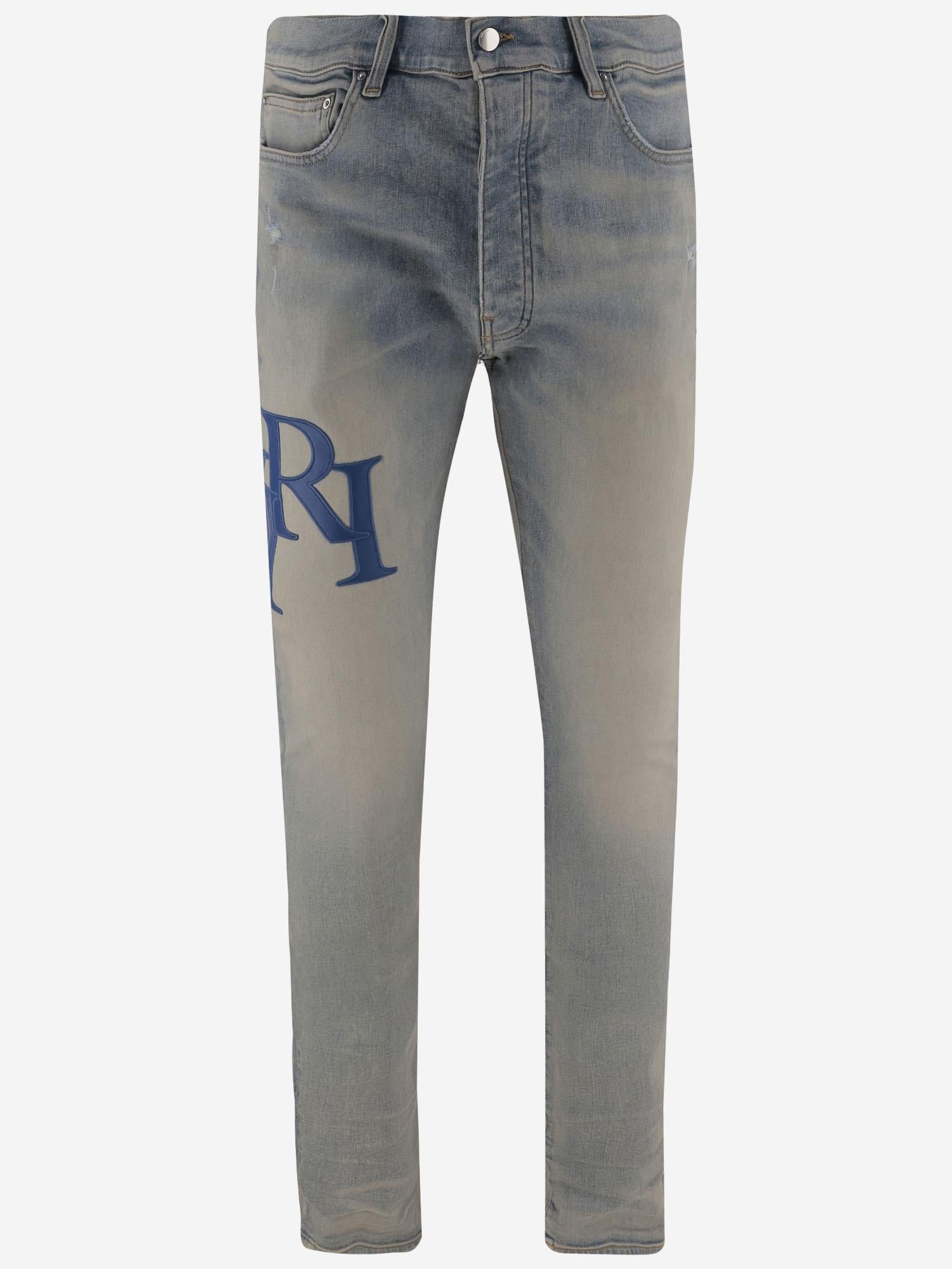 JEANS IN COTONE STRETCH CON LOGO