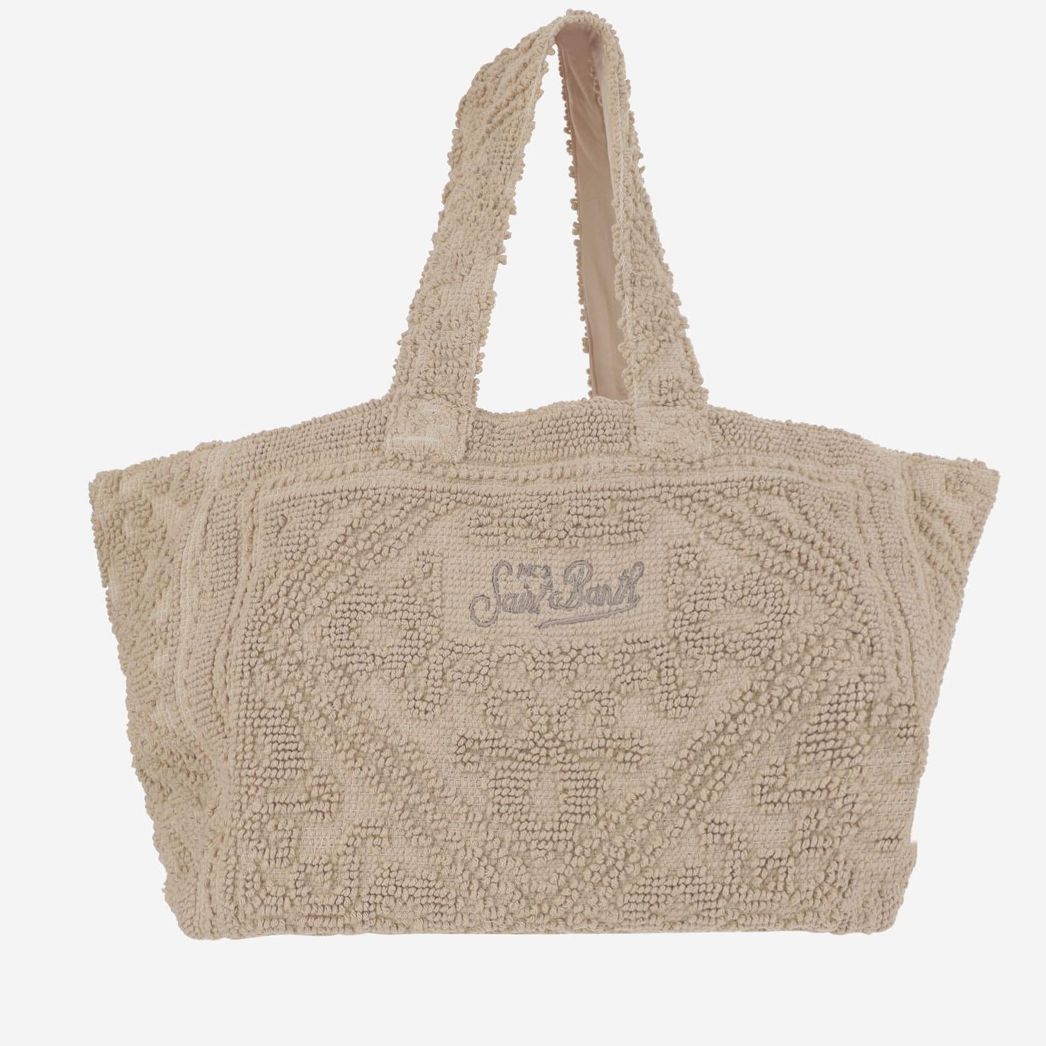 BORSA A SPALLA SAINT BARTH IN COTONE