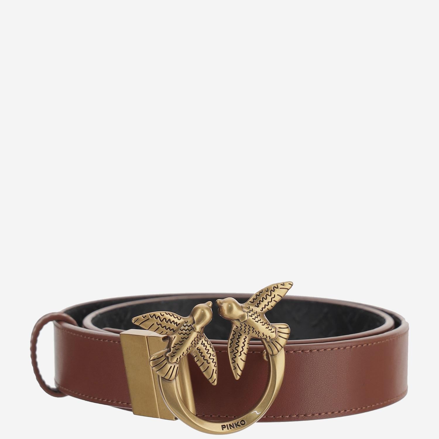 CINTURA IN PELLE CON LOGO