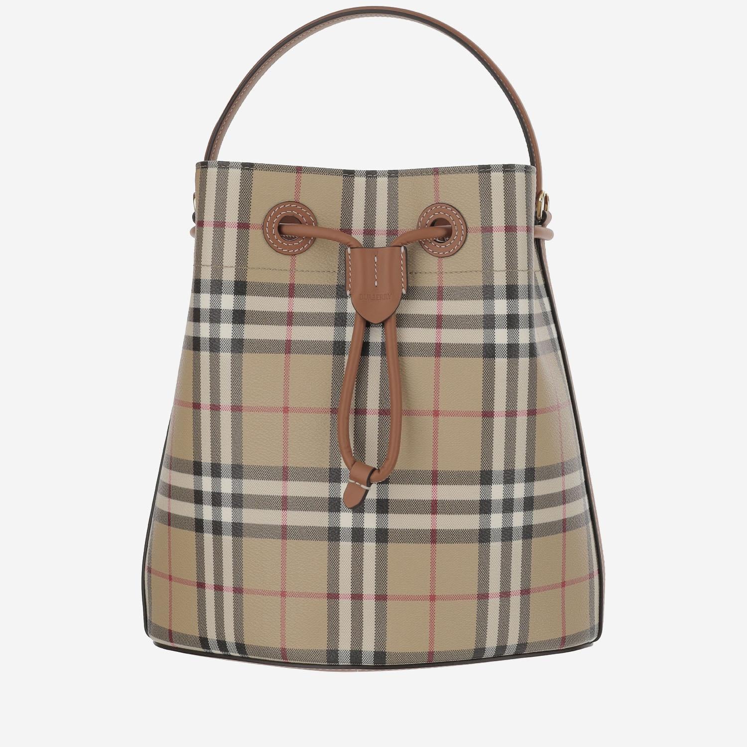 BORSA BUCKET TB CON MOTIVO CHECK