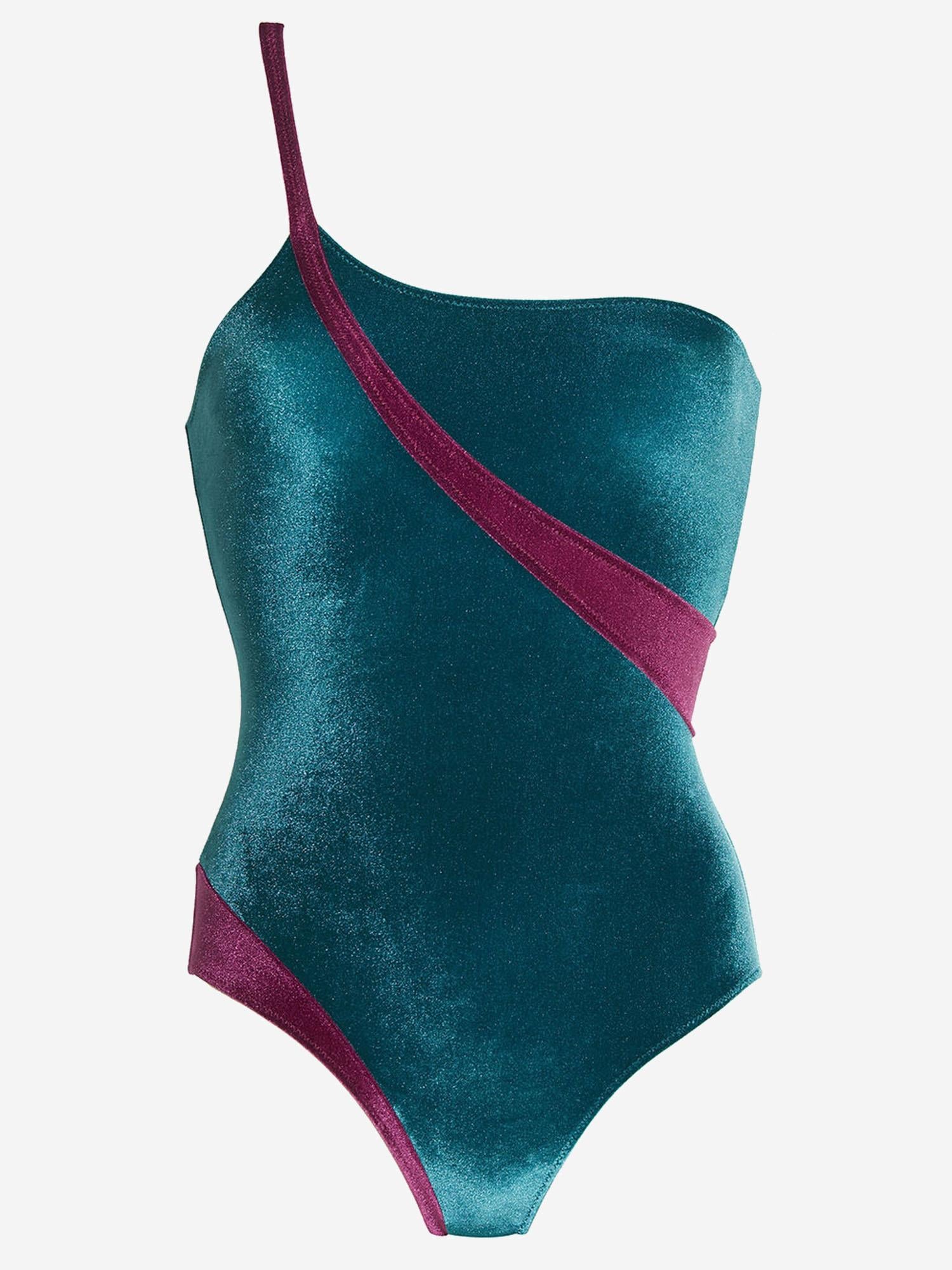 COSTUME DA BAGNO INTERO ROBBI CON MOTIVO COLOR BLOCK