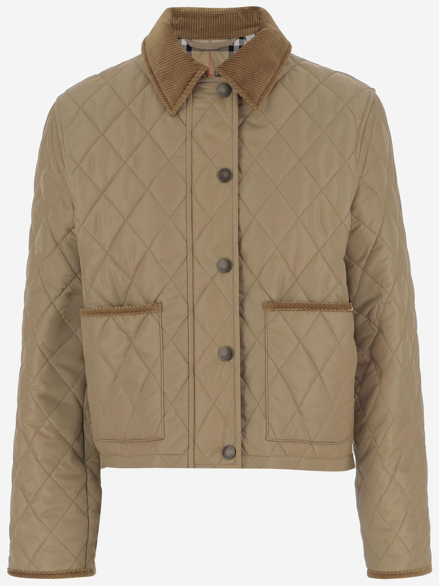 Giacca corta in nylon trapuntato