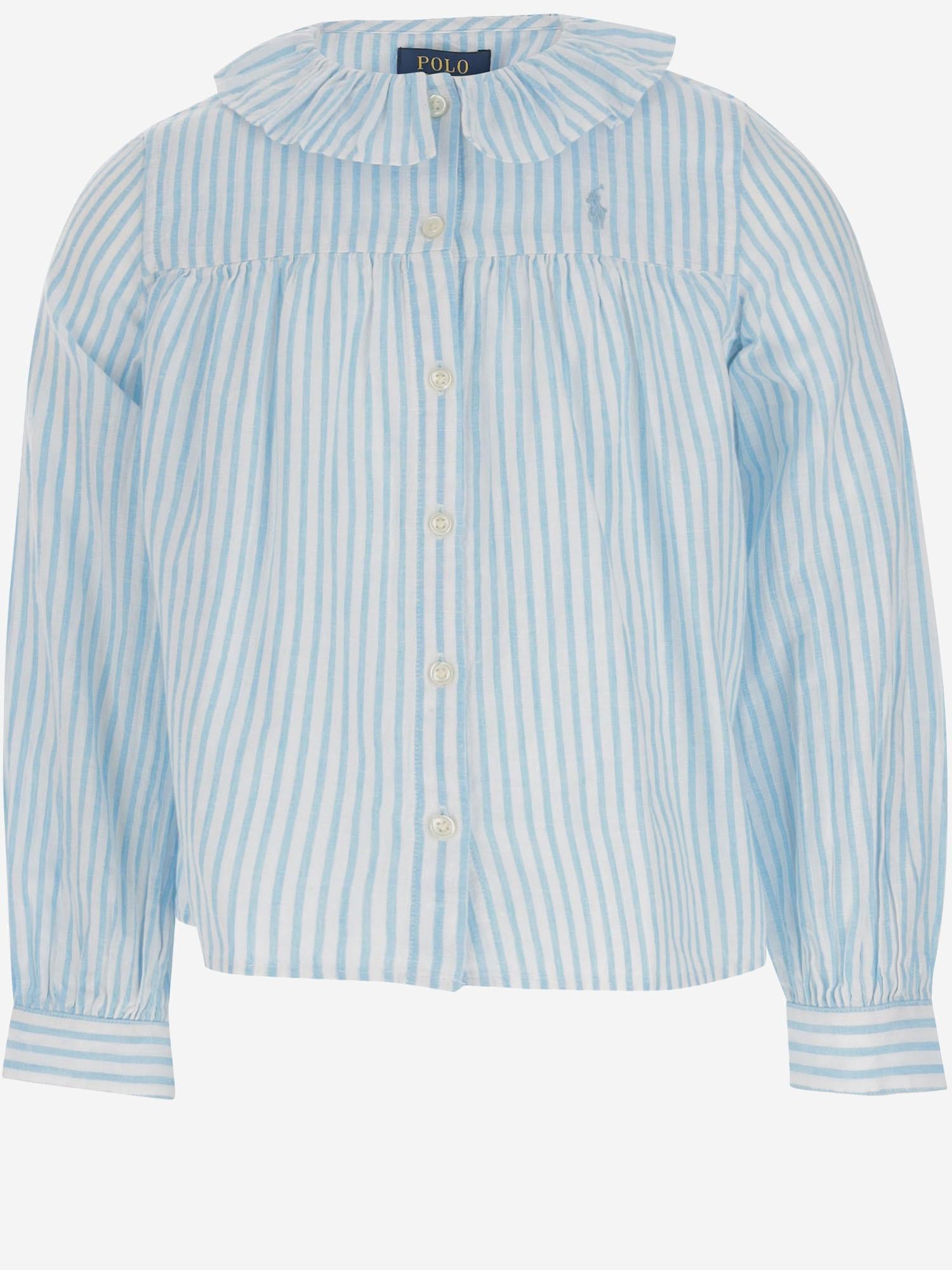 CAMICIA A RIGHE IN LINO