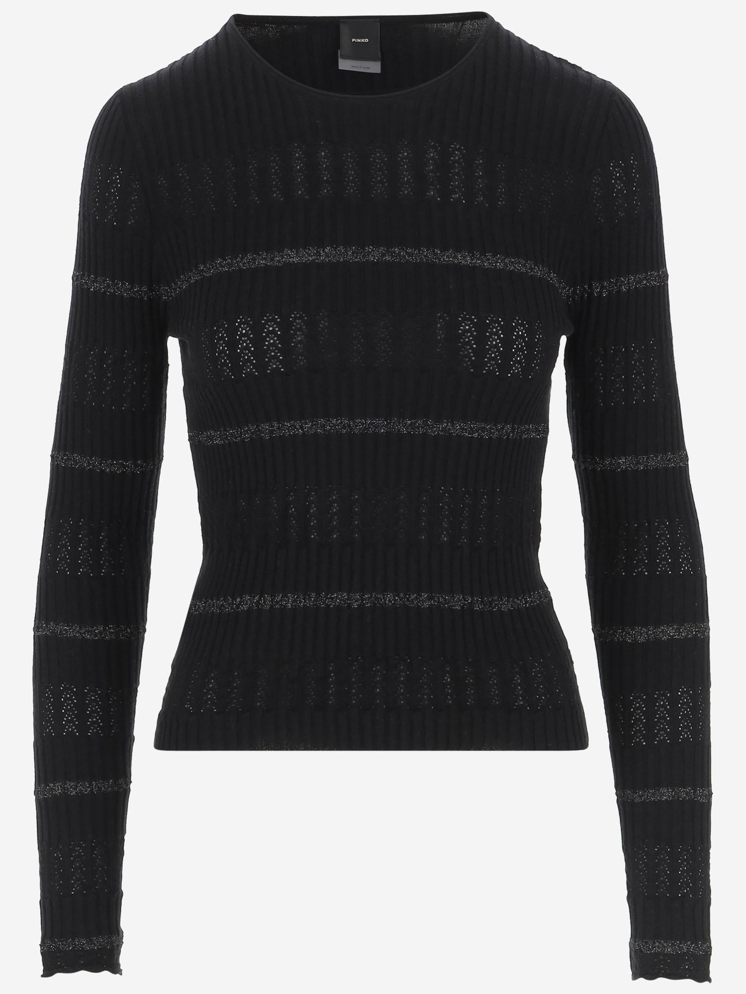 PULLOVER IN COTONE E SETA