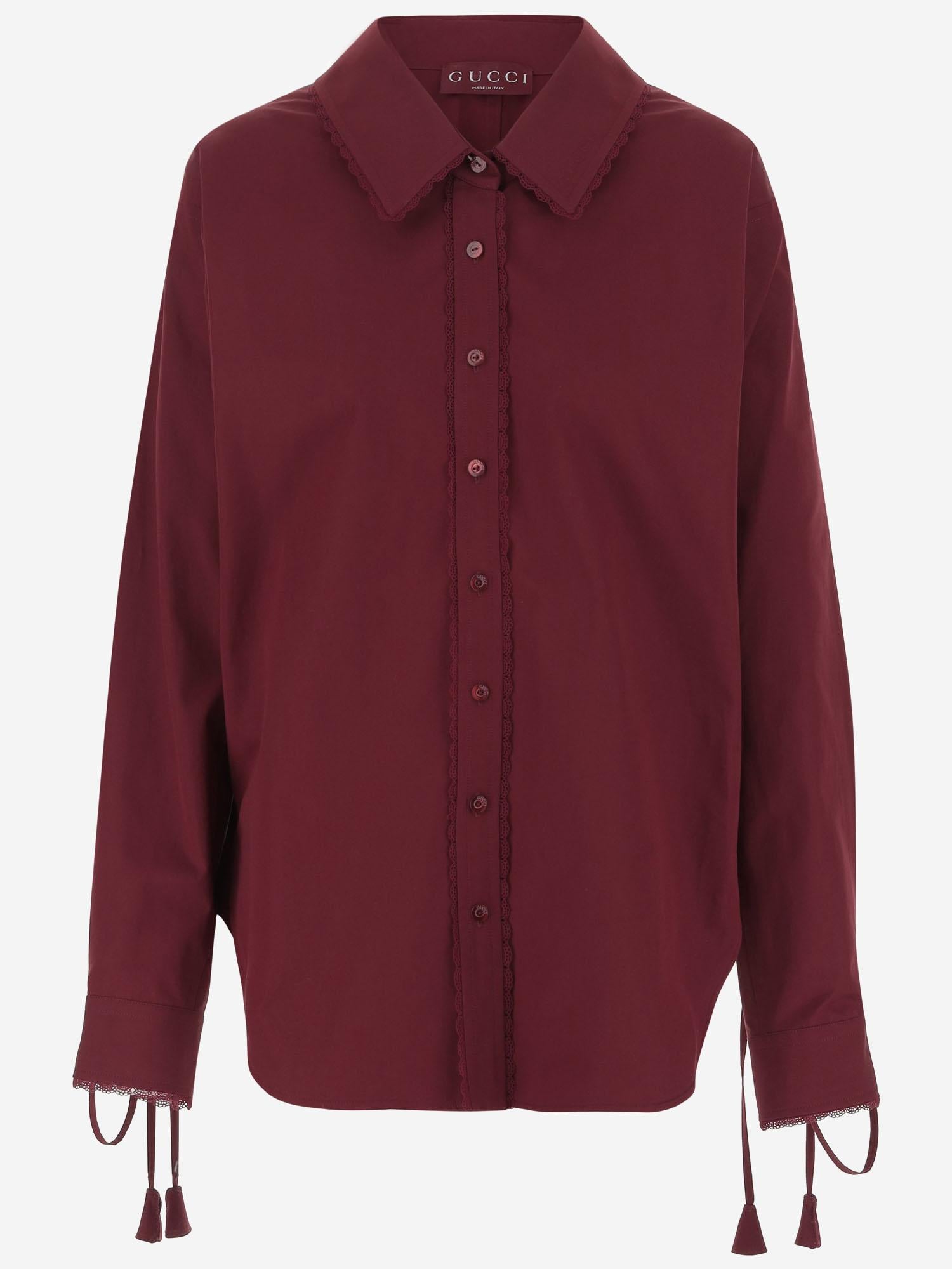 CAMICIA IN POPELINE CON LACCI