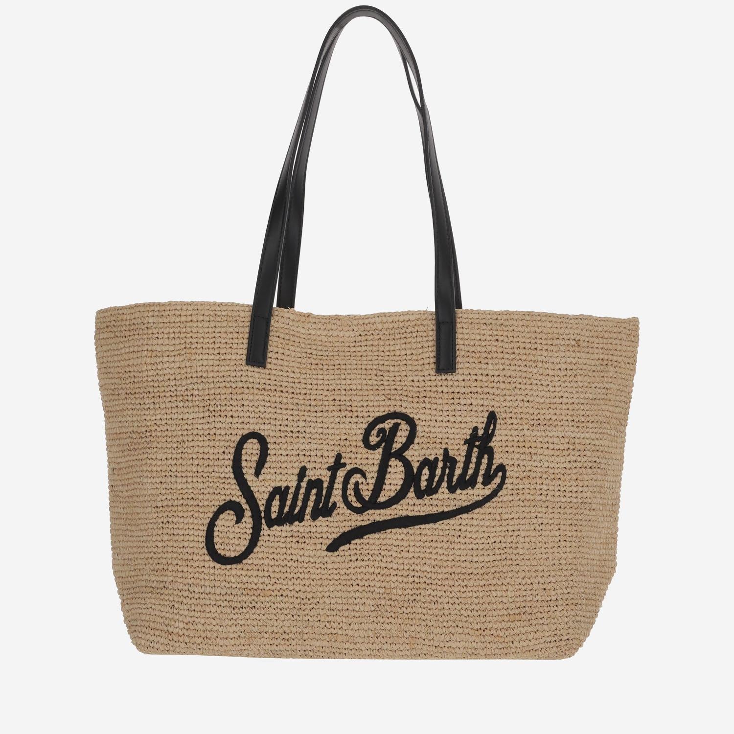 Borsa Saint Barth raffia city