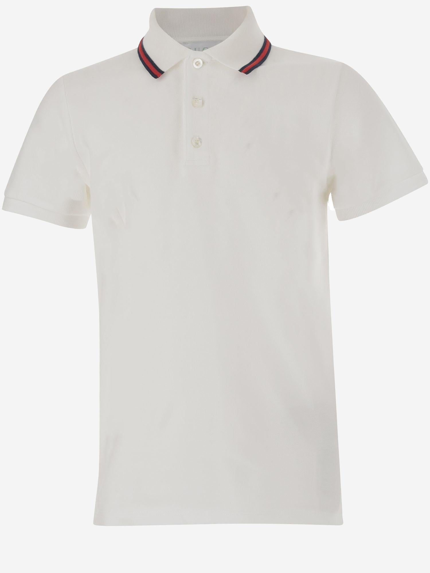 POLO IN PIQUET DI COTONE STRETCH CON NASTO WEB