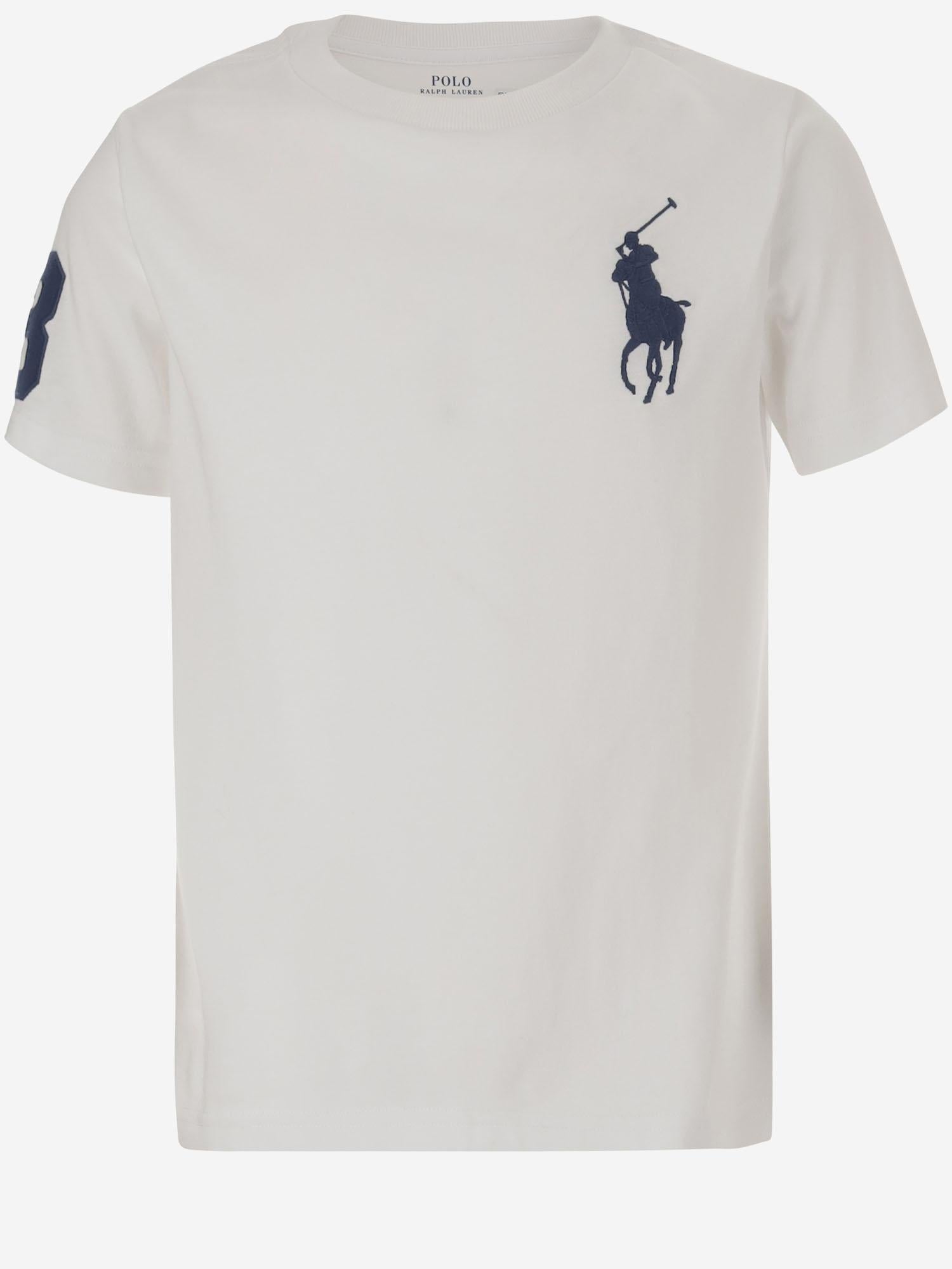 T-SHIRT BIG PONY IN COTONE CON LOGO