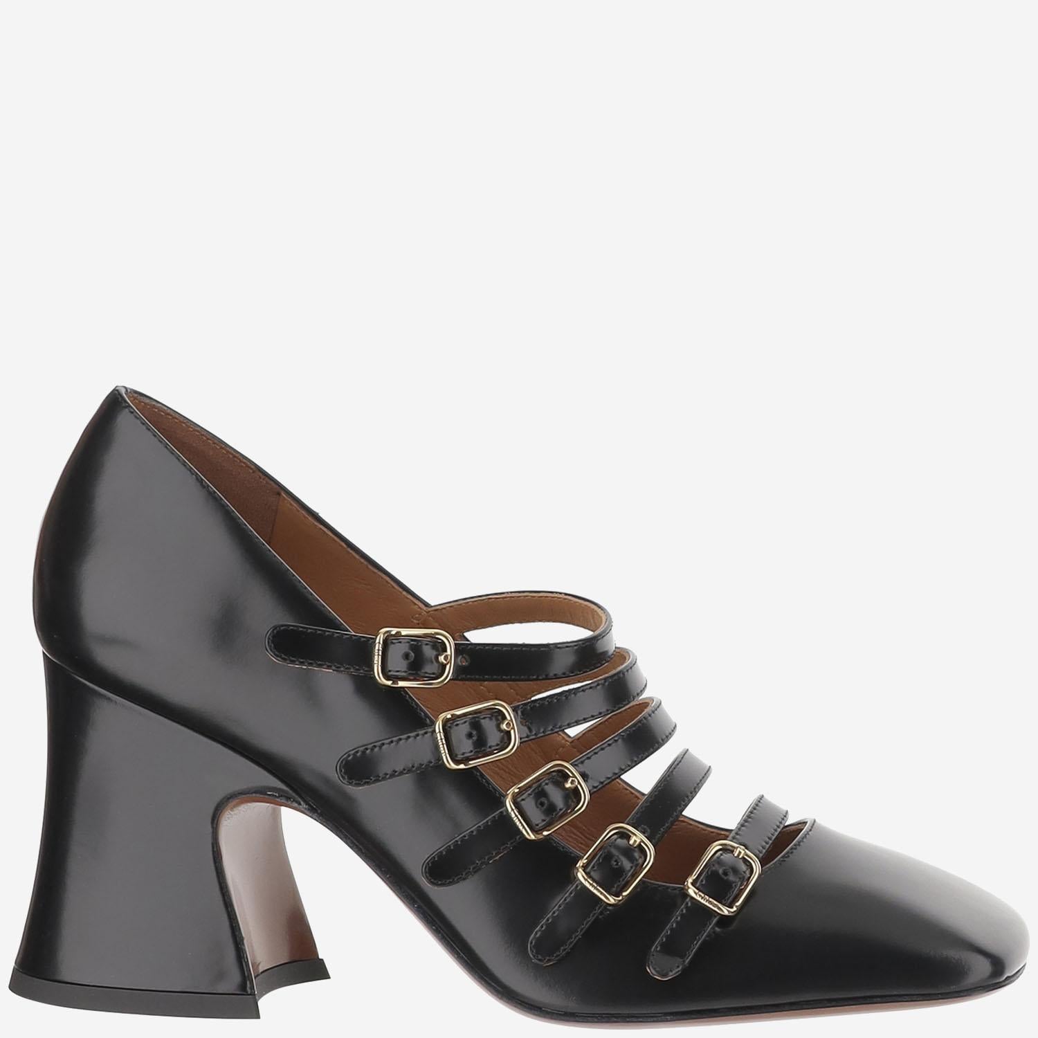 DÉCOLLETÉ JANIS IN PELLE LUCIDA