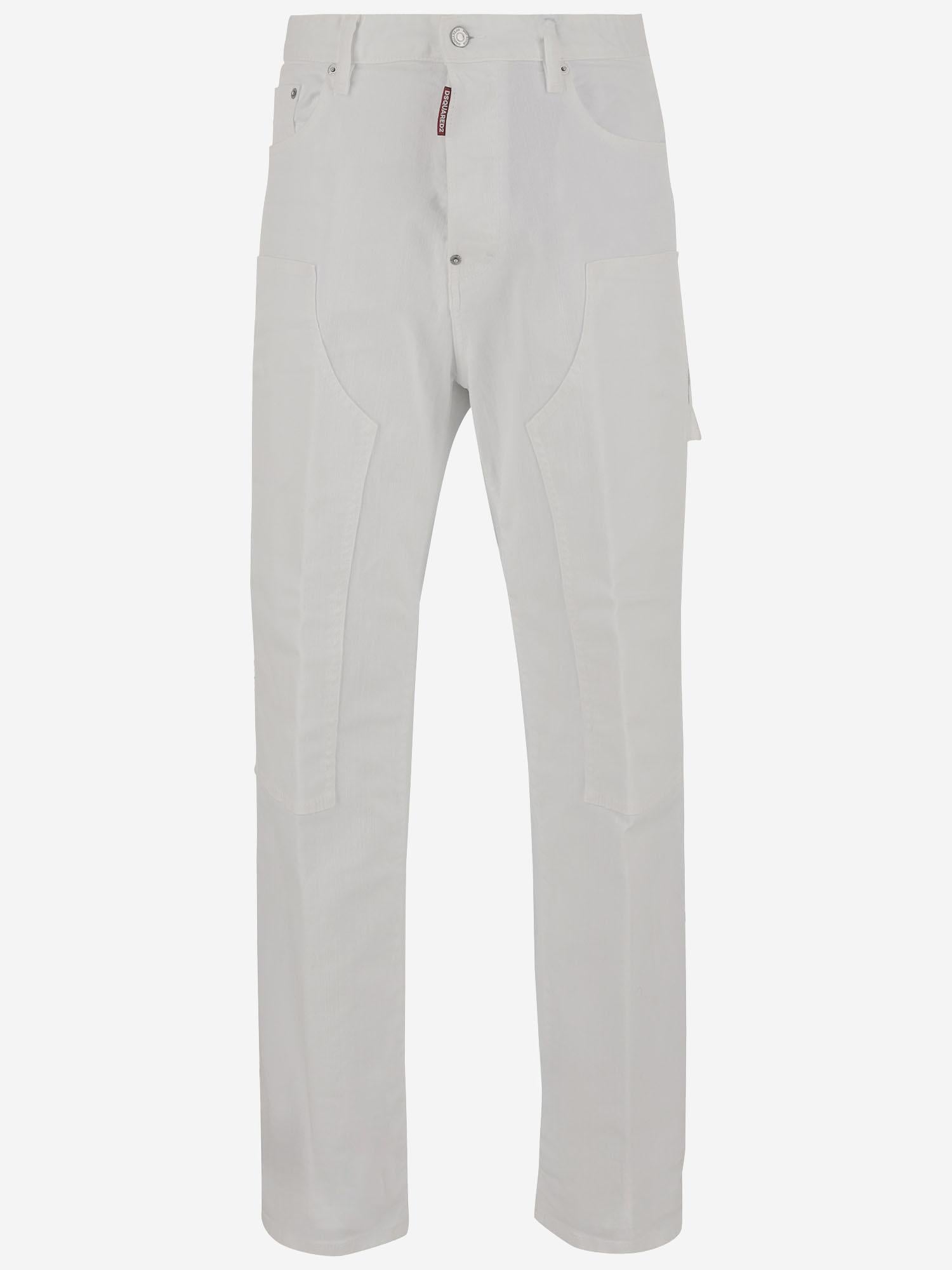 PANTALONI CARGO IN COTONE STRETCH
