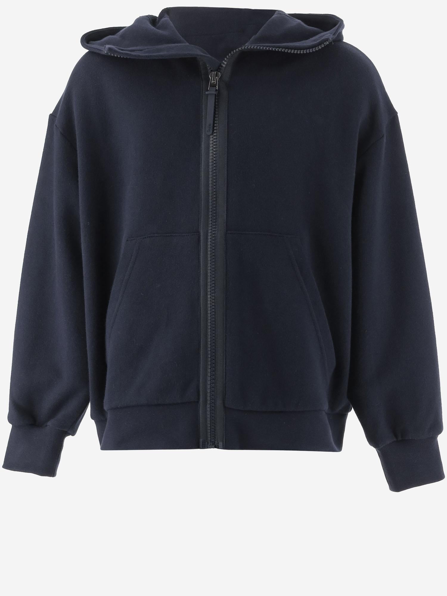 felpa con cappuccio in cotone