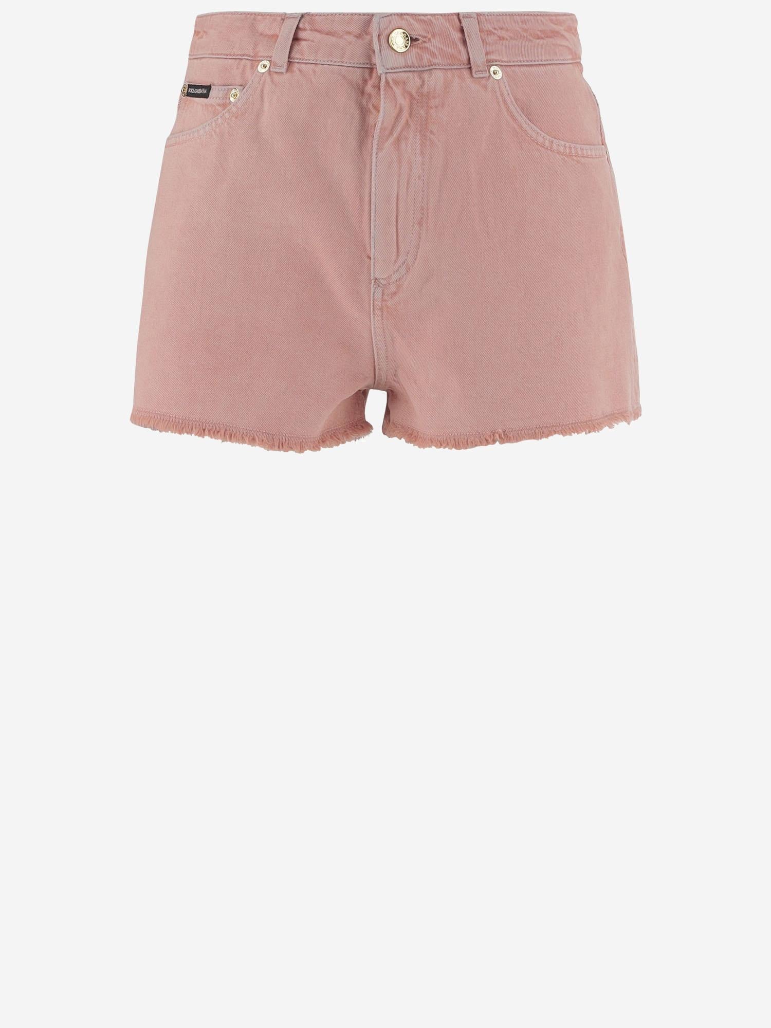 SHORTS IN COTONE CON PLACCA DG