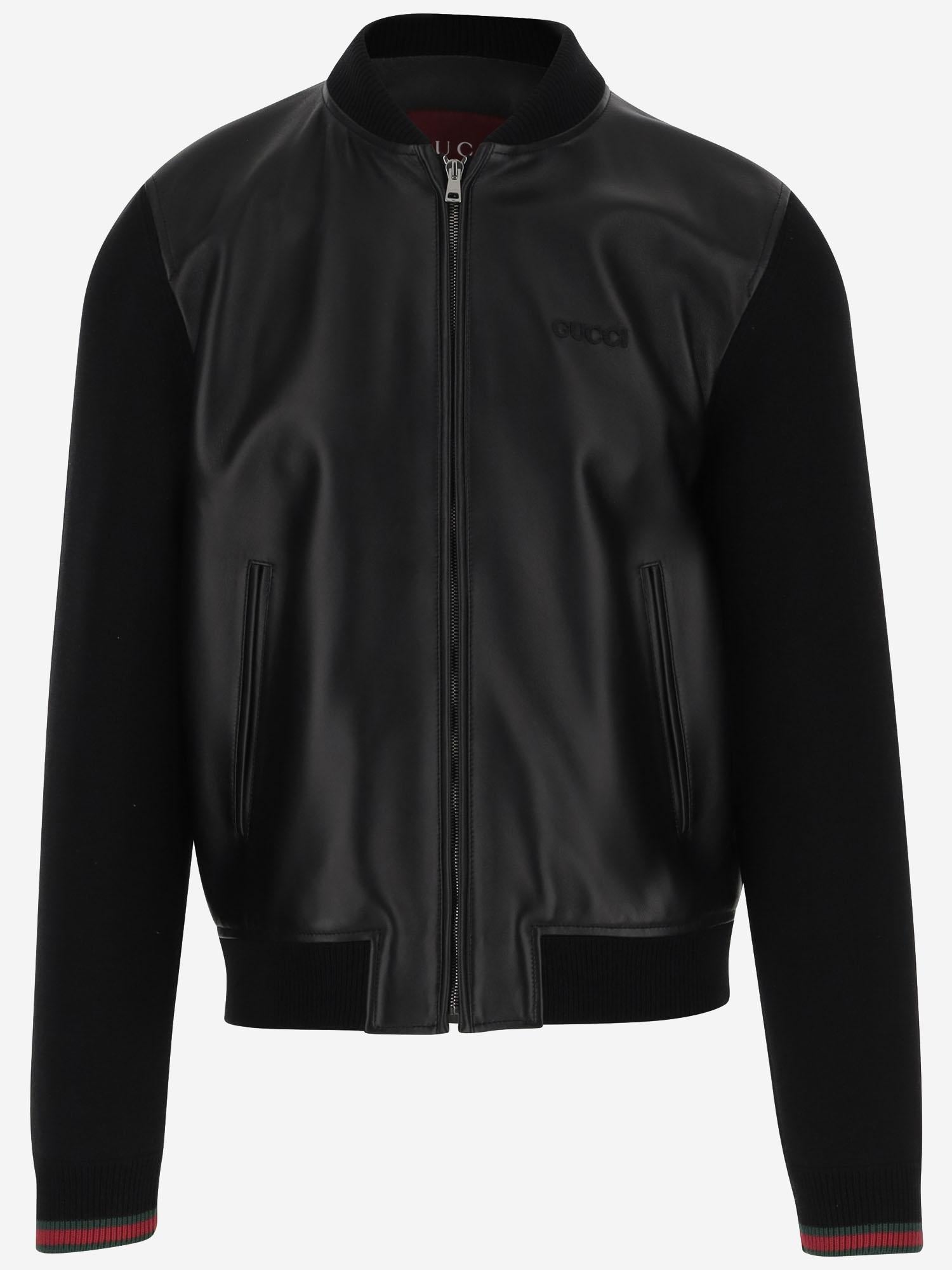 BOMBER IN NAPPA E MAGLIA