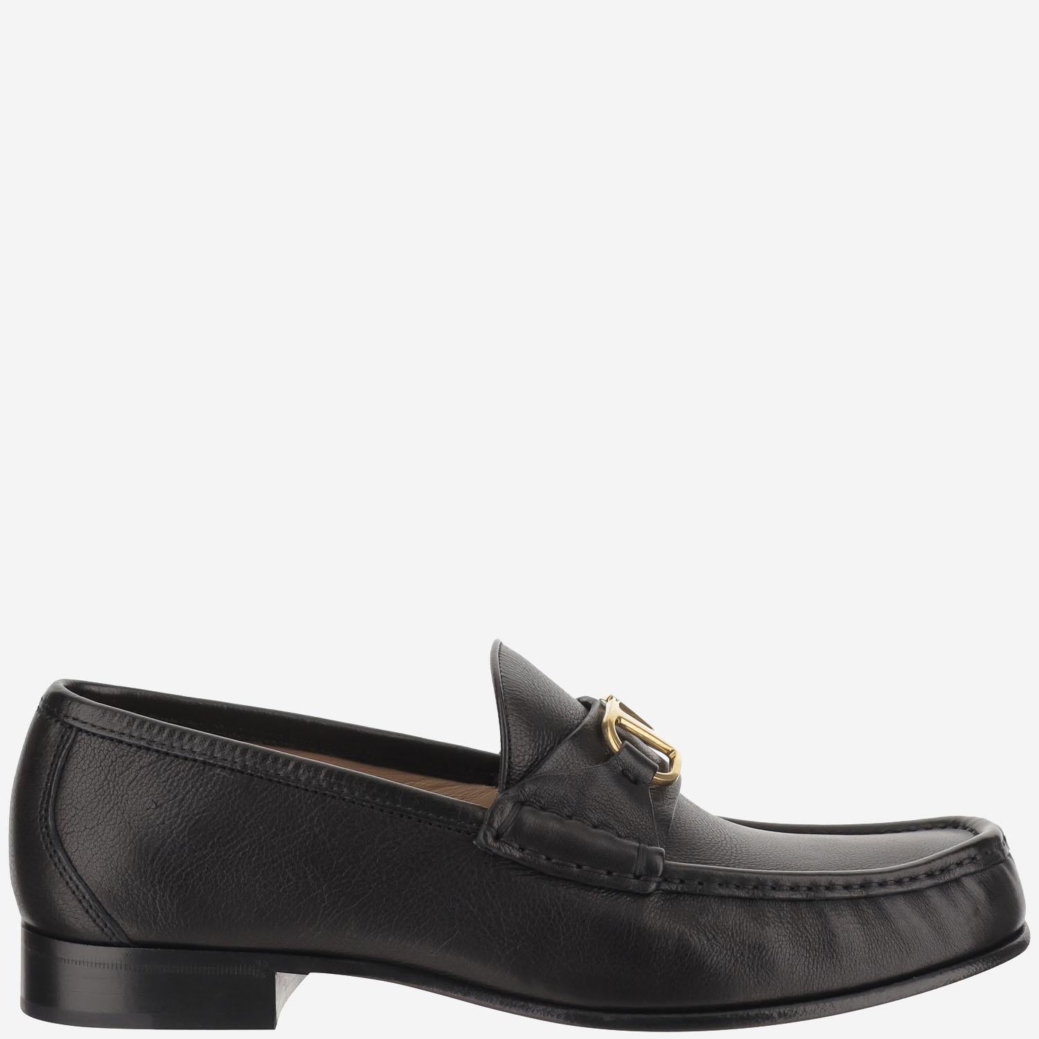 MOCASSINO VLOGO SIGNATURE IN PELLE