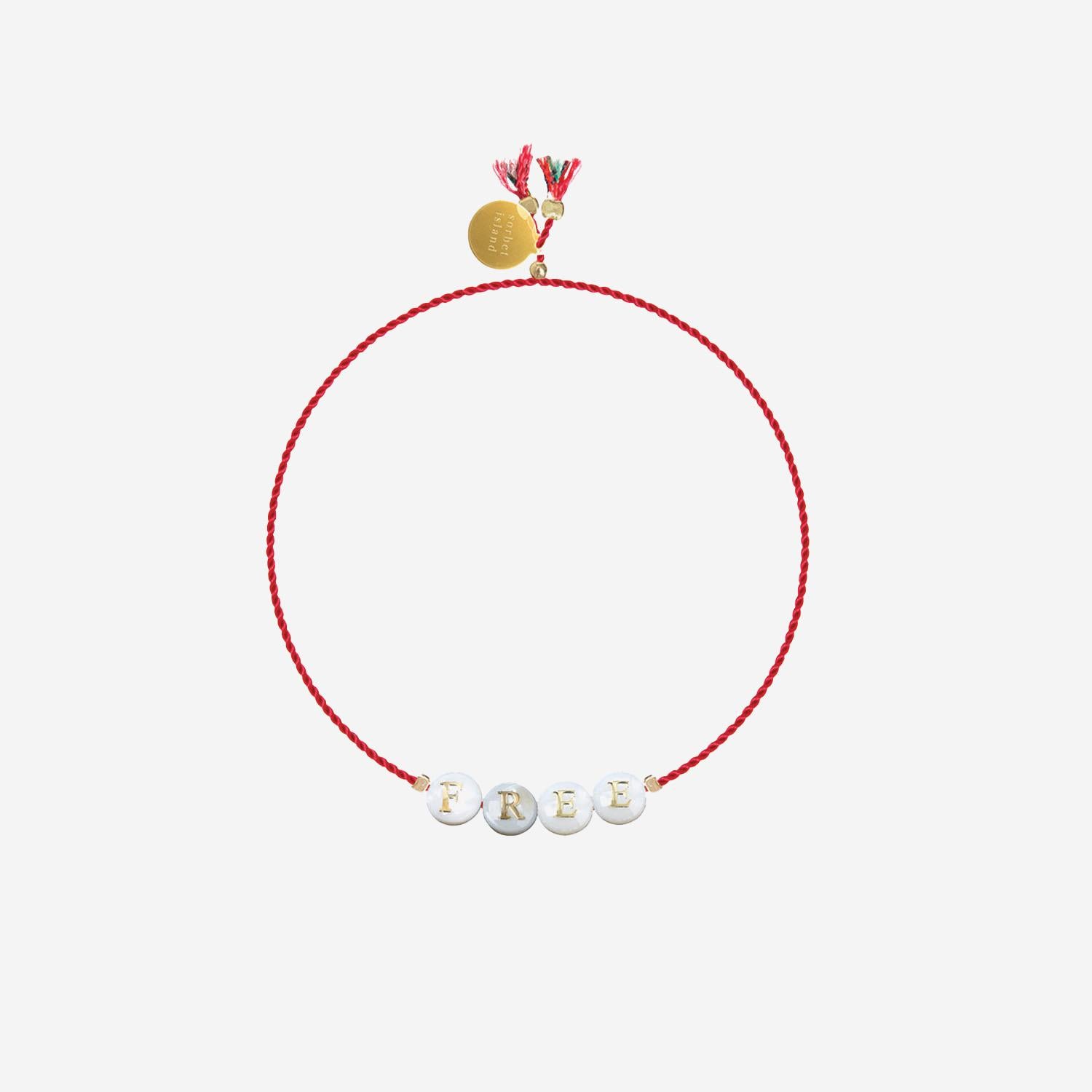 BRACCIALE SHELL CON PERLE IN VETRO