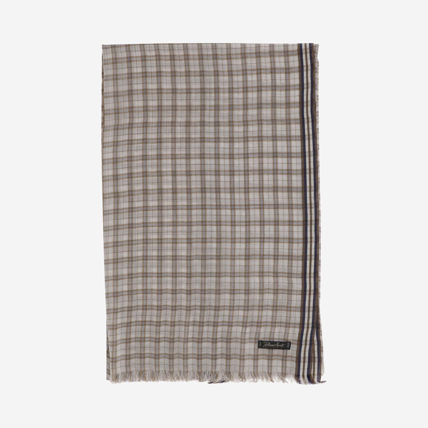 Sciarpa a quadri in seta