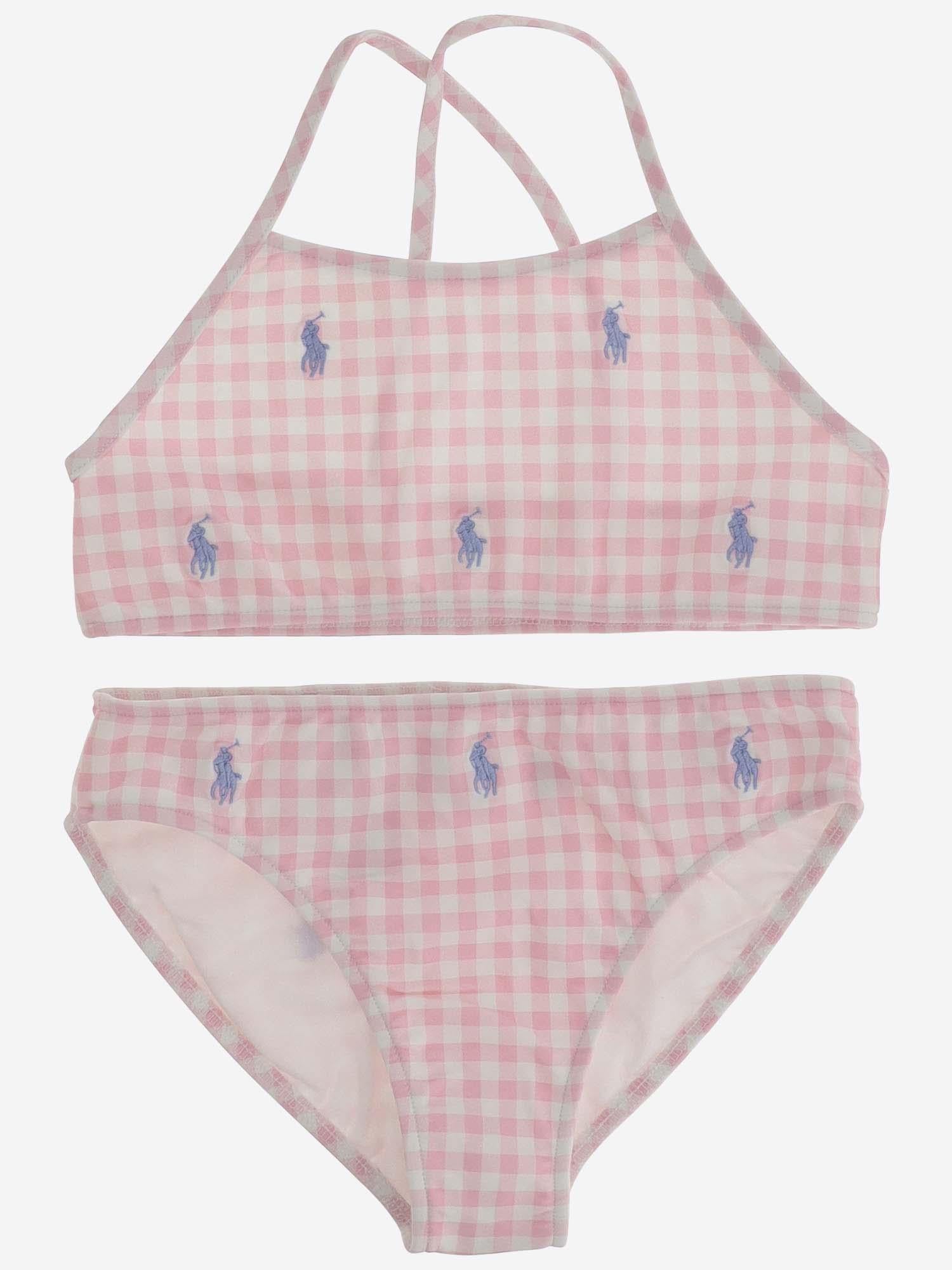 BIKINI IN NYLON STRETCH CON LOGO