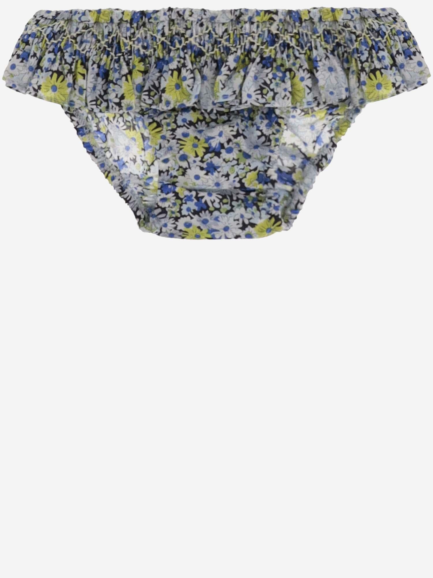 SLIP DA BAGNO IN COTONE CON MOTIVO FLOREALE