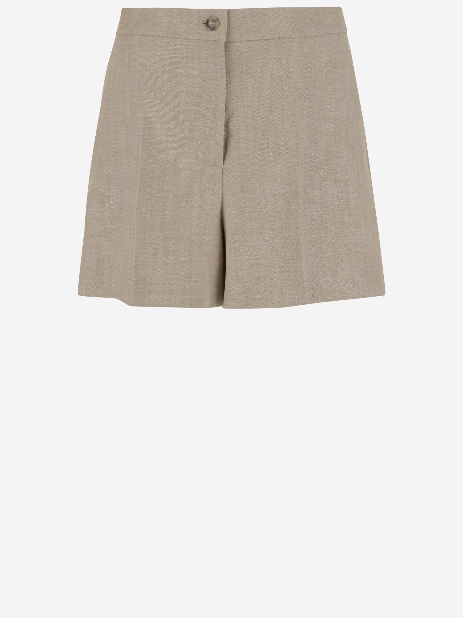 PANTALONI CORTI IN VISCOSA STRETCH