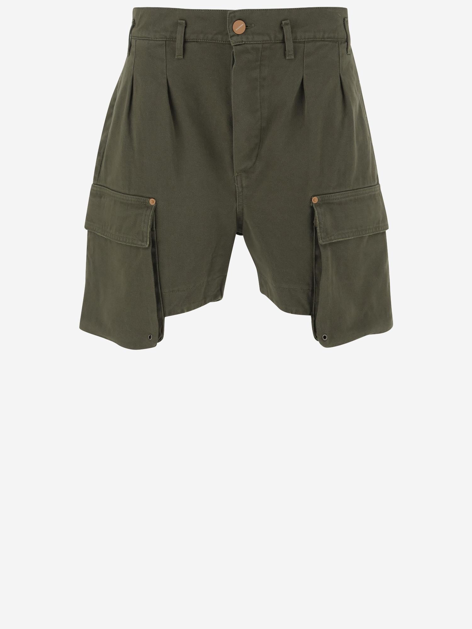 PANTALONI CORTI IN COTONE