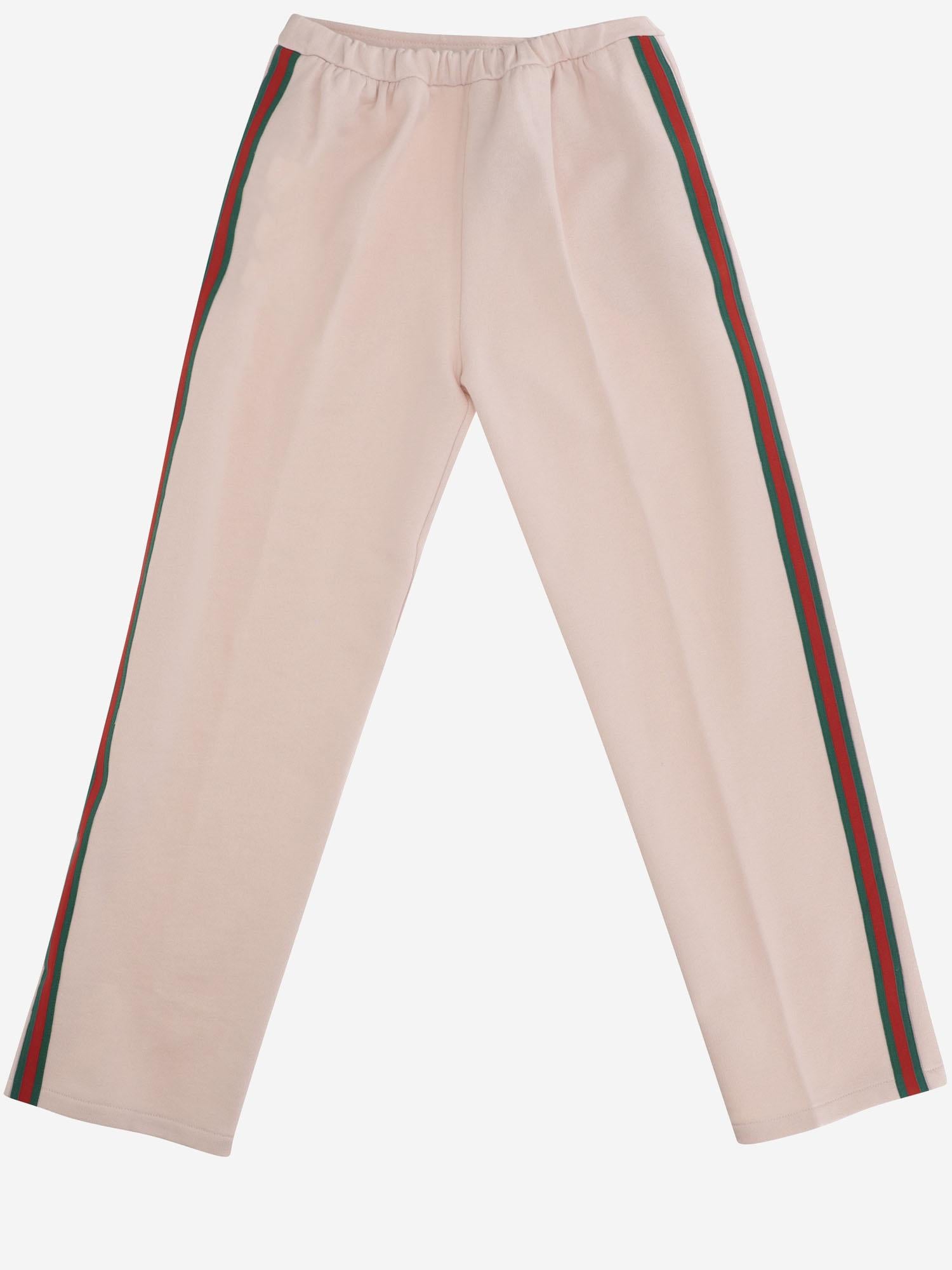 PANTALONI IN JERSEY DI COTONE CON LOGO