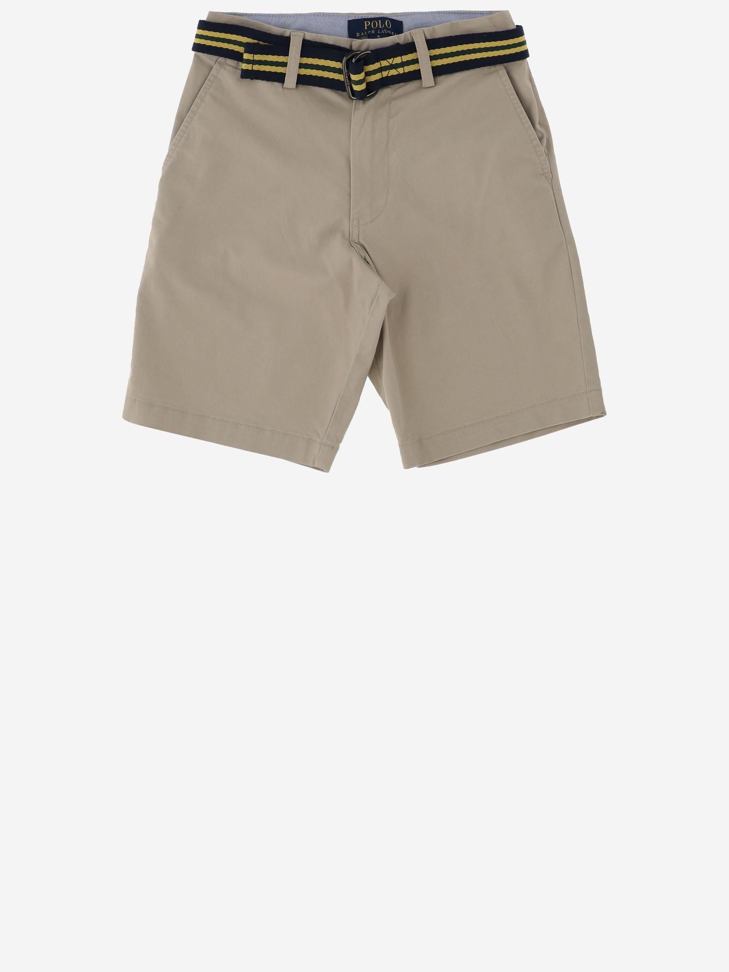 PANTALONI CORTI IN COTONE STRETCH