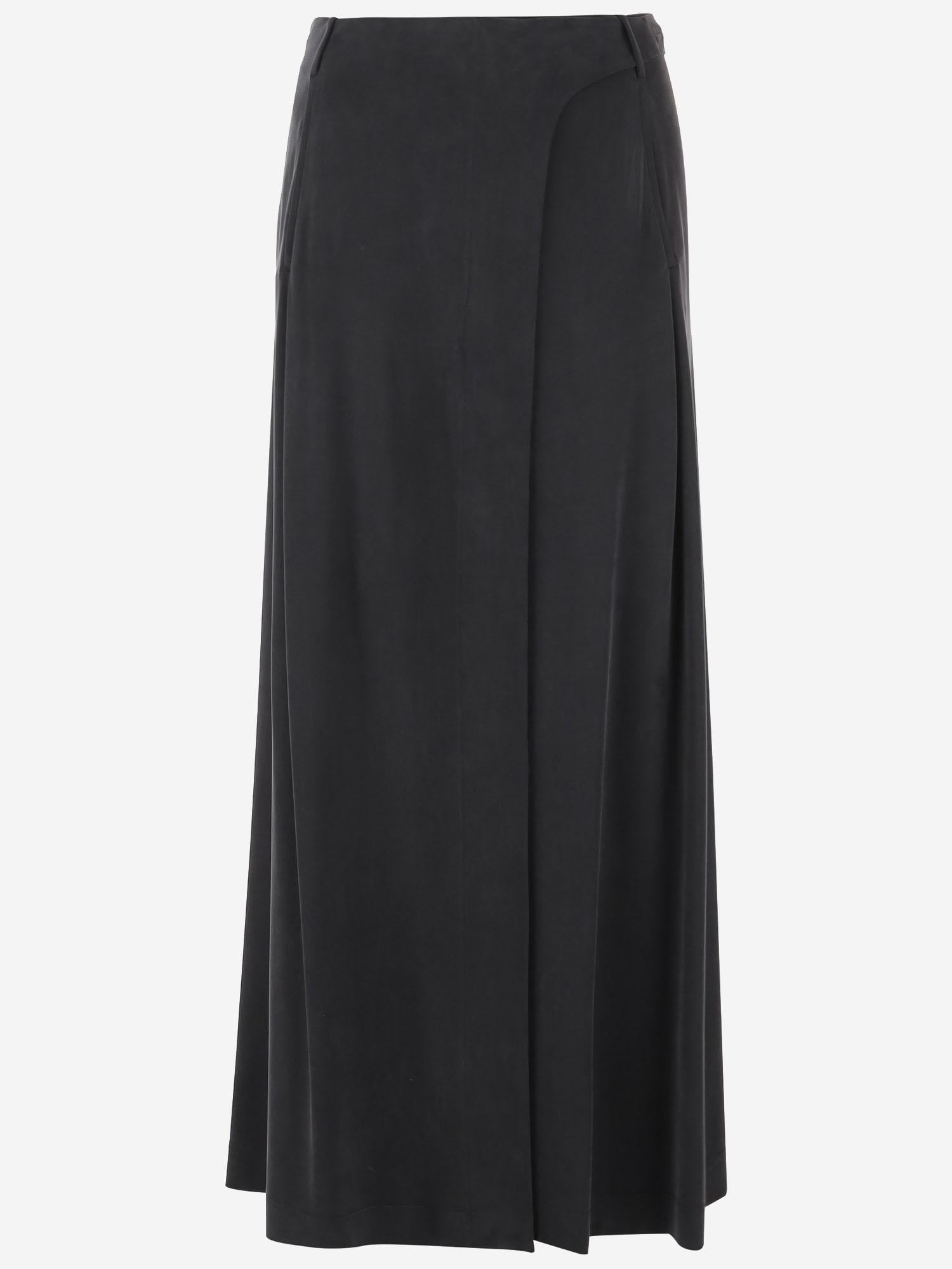 GONNA LUNGA IN INTERLOCK DI CUPRO