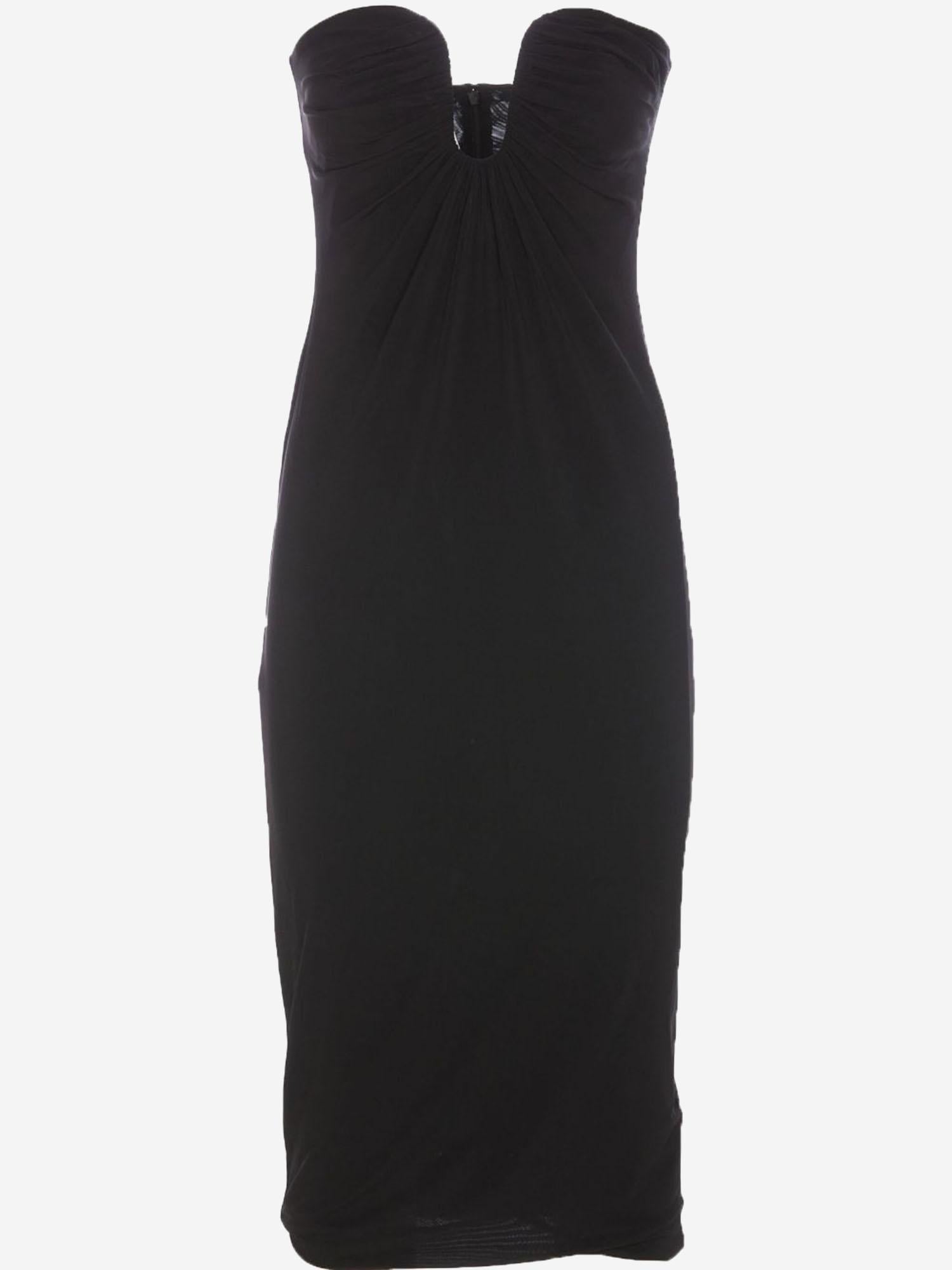 ABITO MIDI IN VISCOSA STRETCH