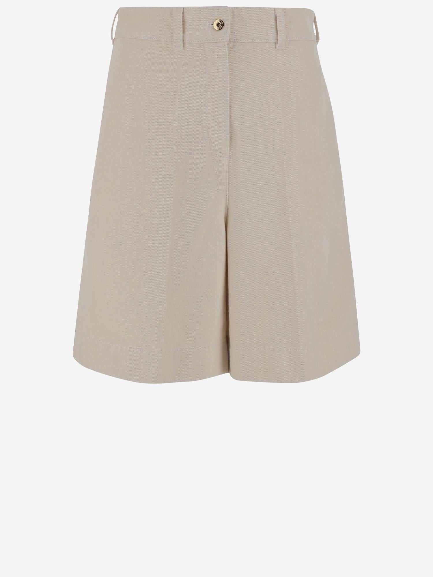 PANTALONI CORTI IN COTONE CON LOGO