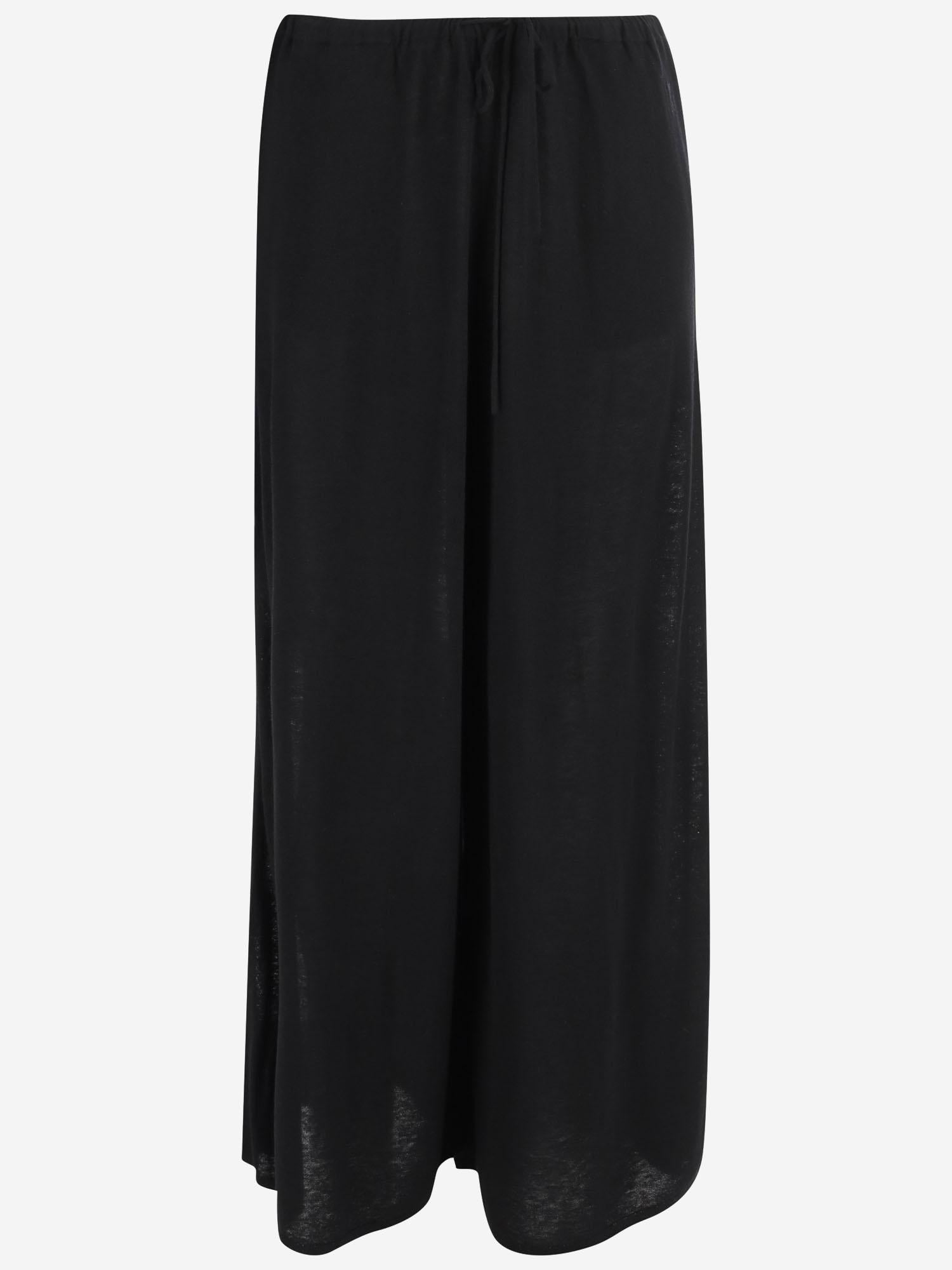 PANTALONI PISCATA IN MISTO LANA