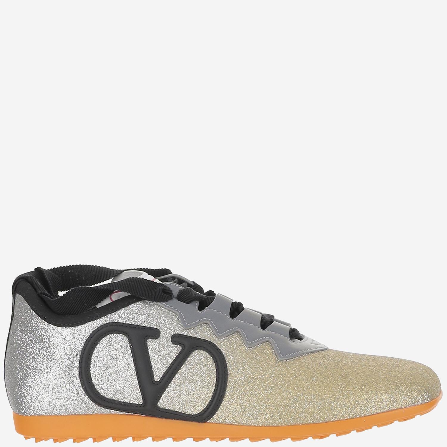 SNEAKERS IN MISTO COTONE CON LOGO