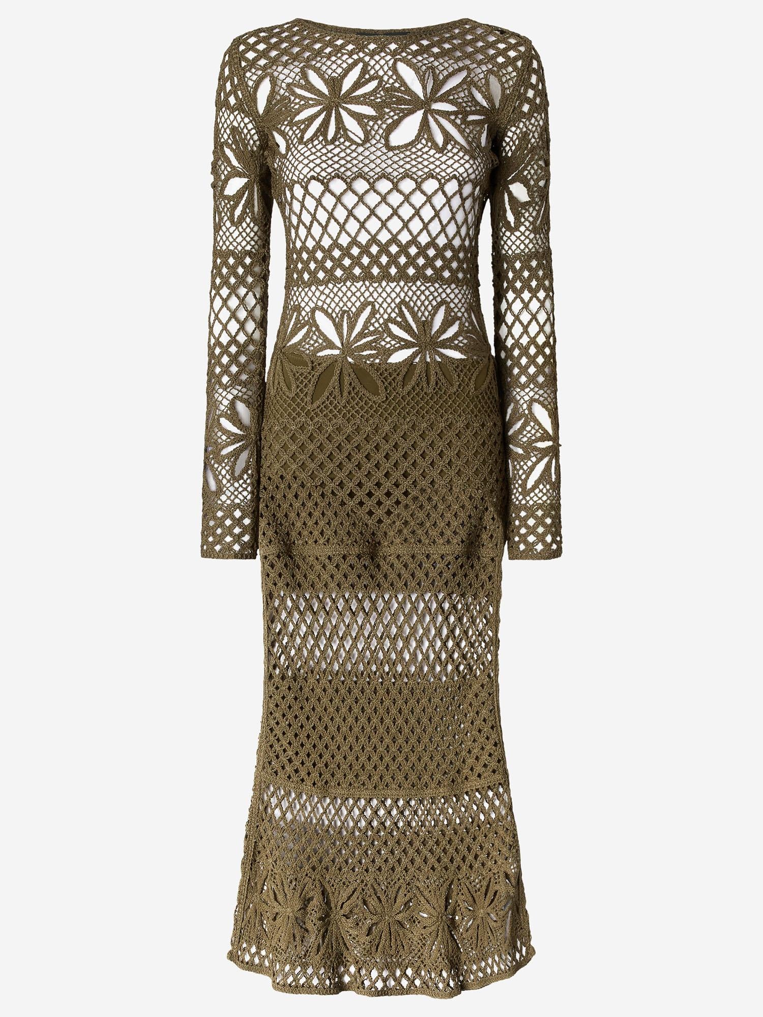 ABITO LUNGO CROCHET TRAFORATO