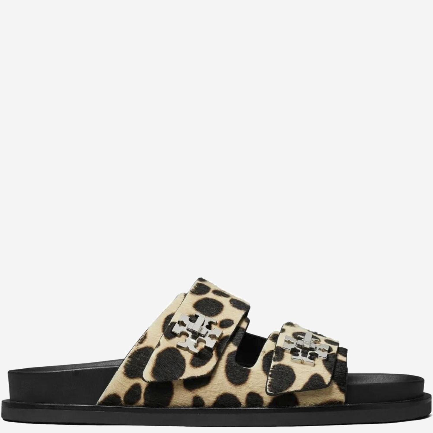 SANDALI SLIDER CON MOTIVO ANIMALIER