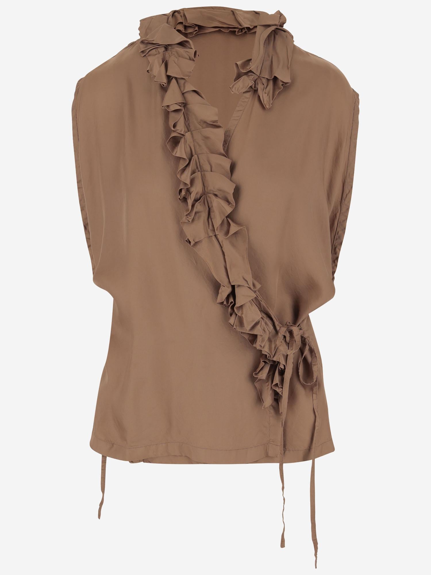 TOP IN VISCOSA CON RUCHES