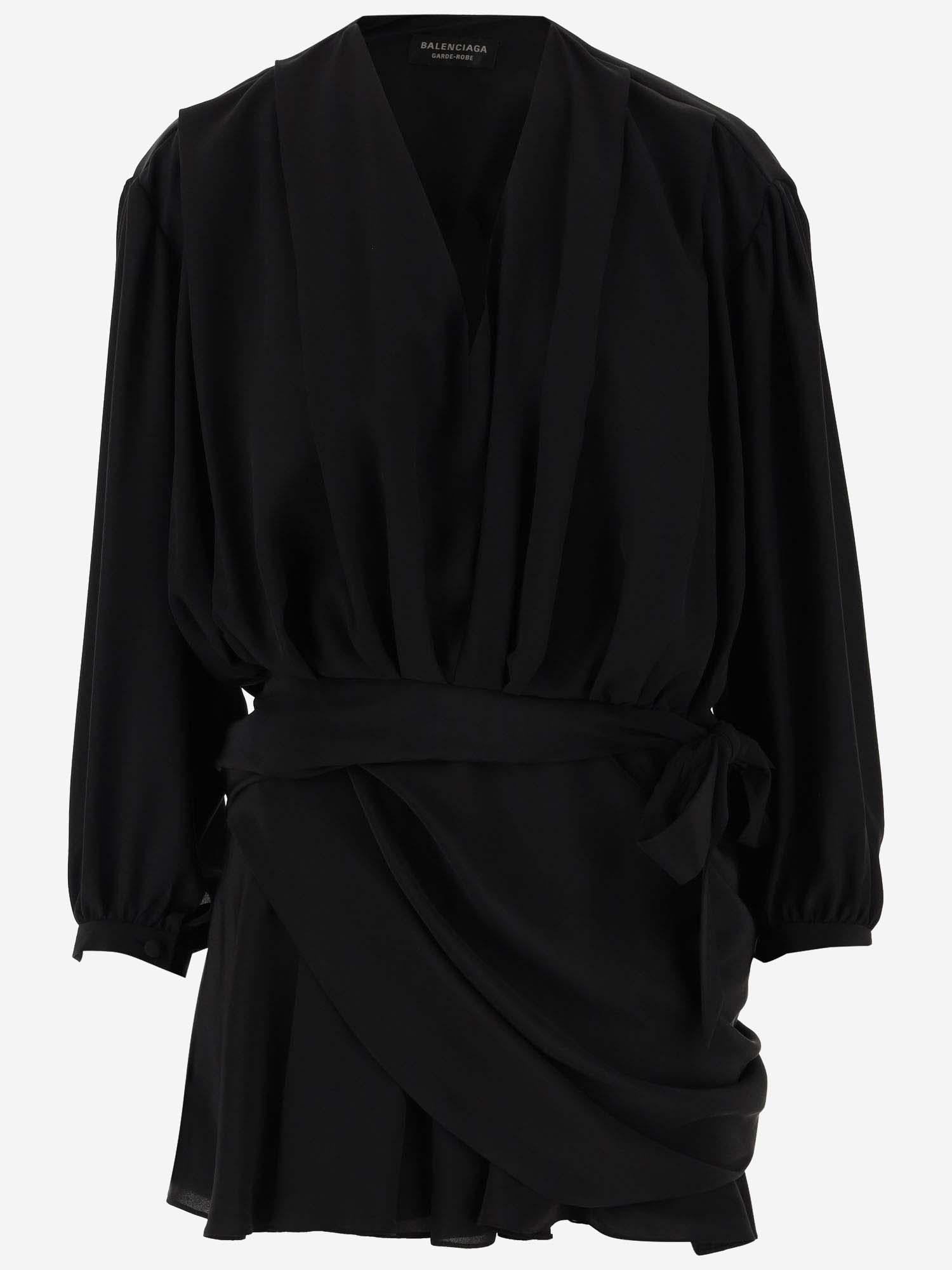 ABITO DRAPPEGGIATO IN SETA