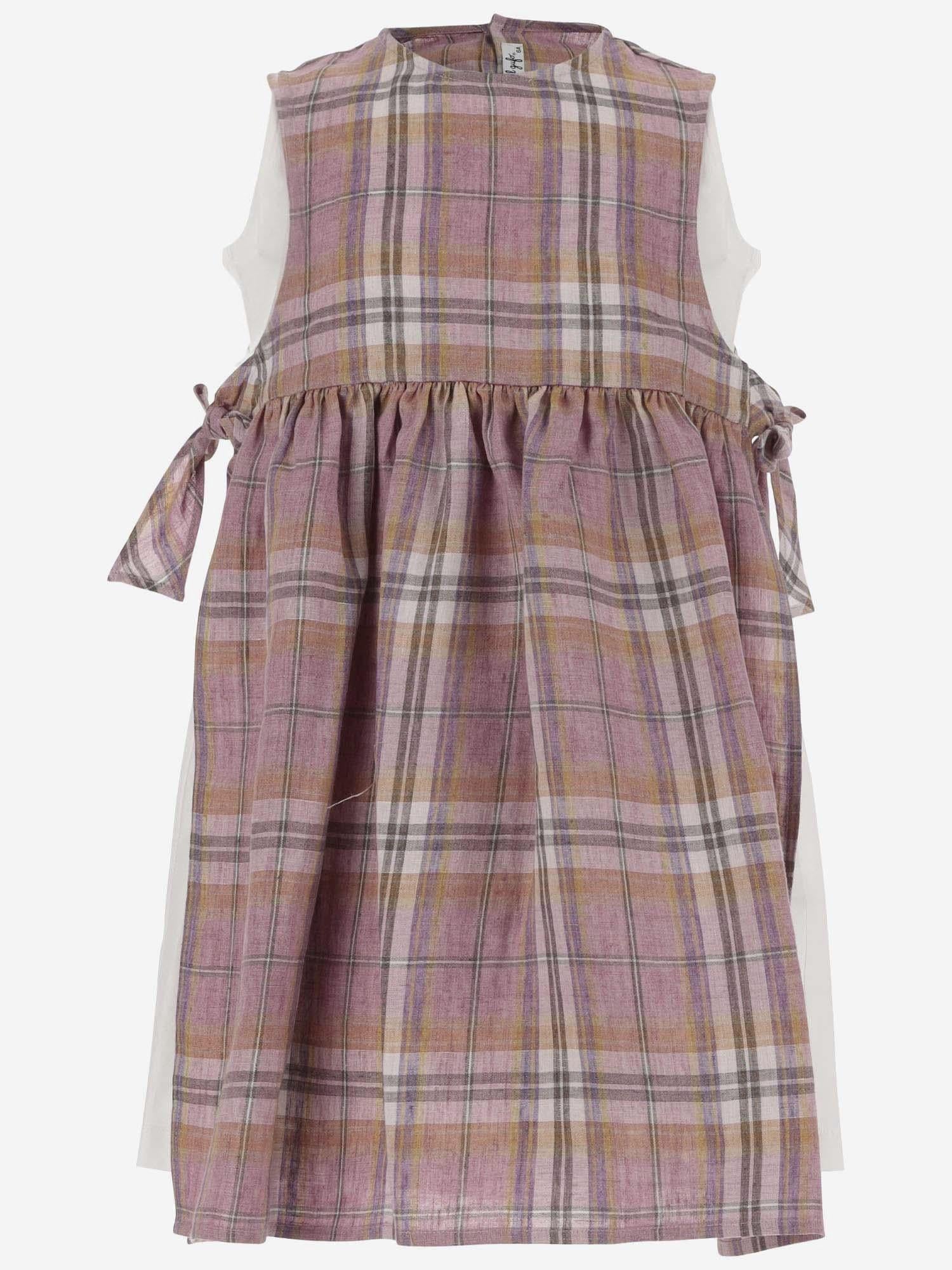 ABITO IN LINO STAMPA MADRAS