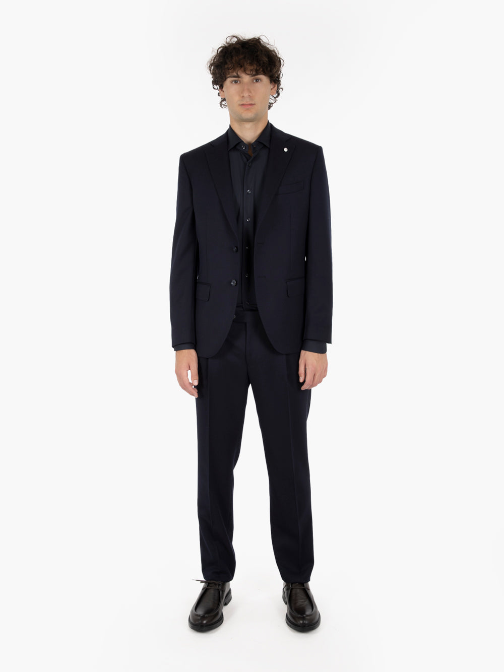 Abito monopetto foderato navy