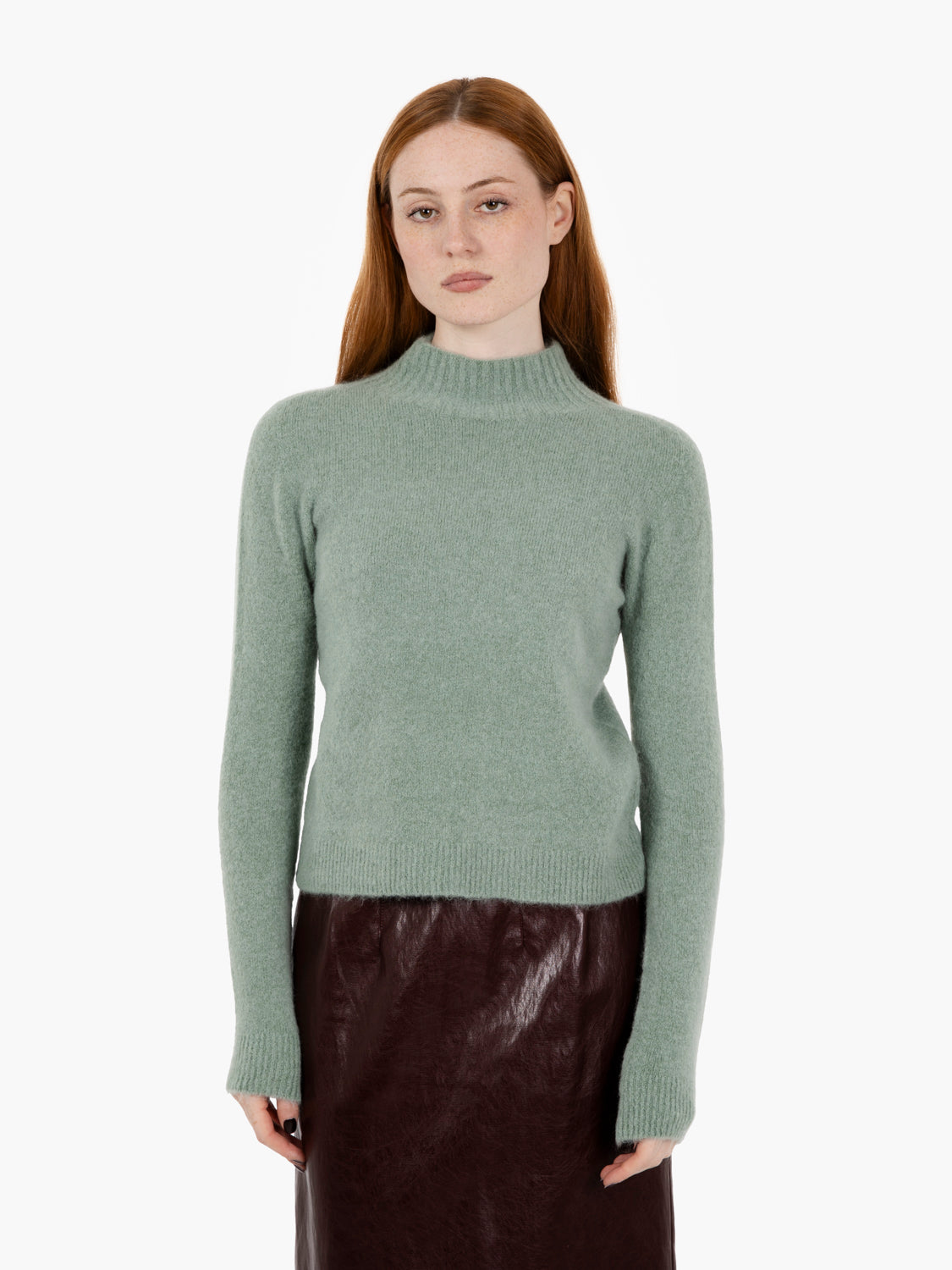 Lupetto in lana morbida salvia