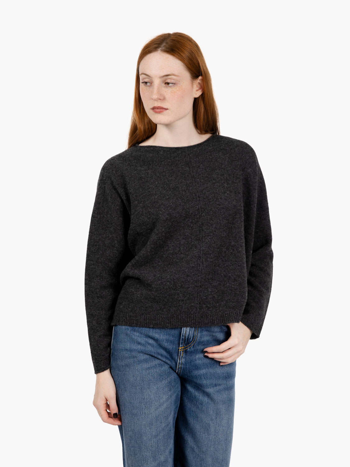 Maglione a scatola carbone