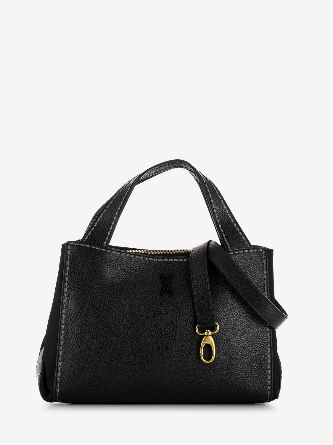 Borsa California in pelle nera