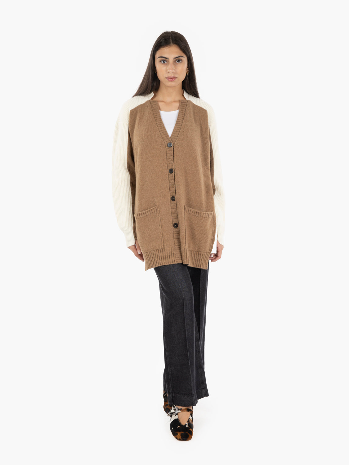 Cardigan Albane sand storm / zucchero