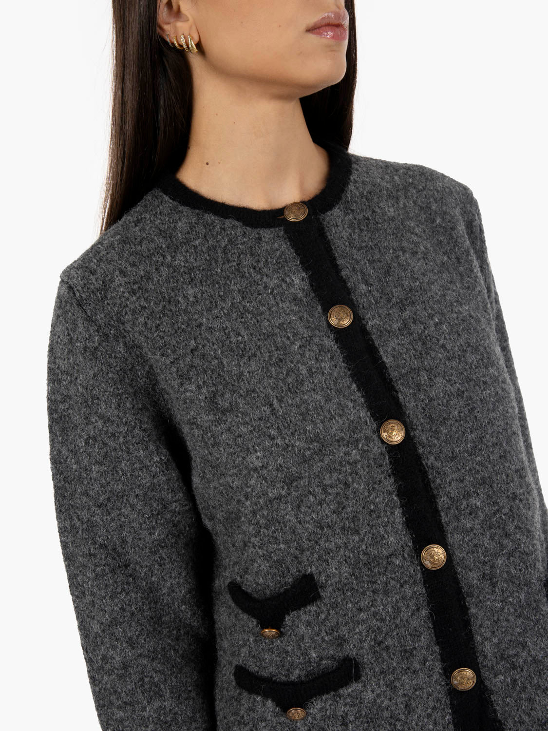 Cardigan chanel Dulcinea grigio