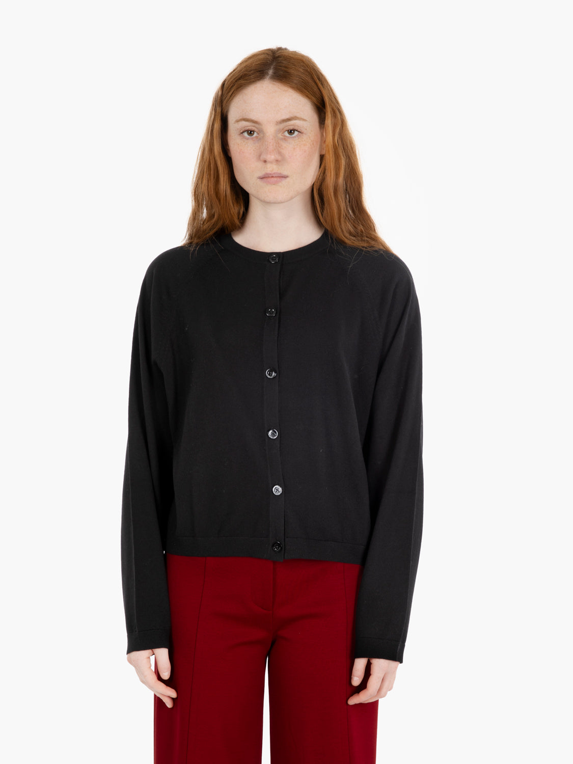 Cardigan in lana Beatrice nero