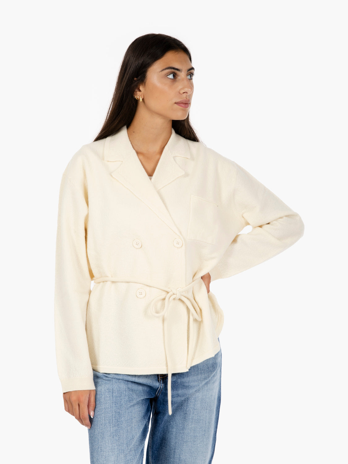 Giacca in maglia Graciana zucchero