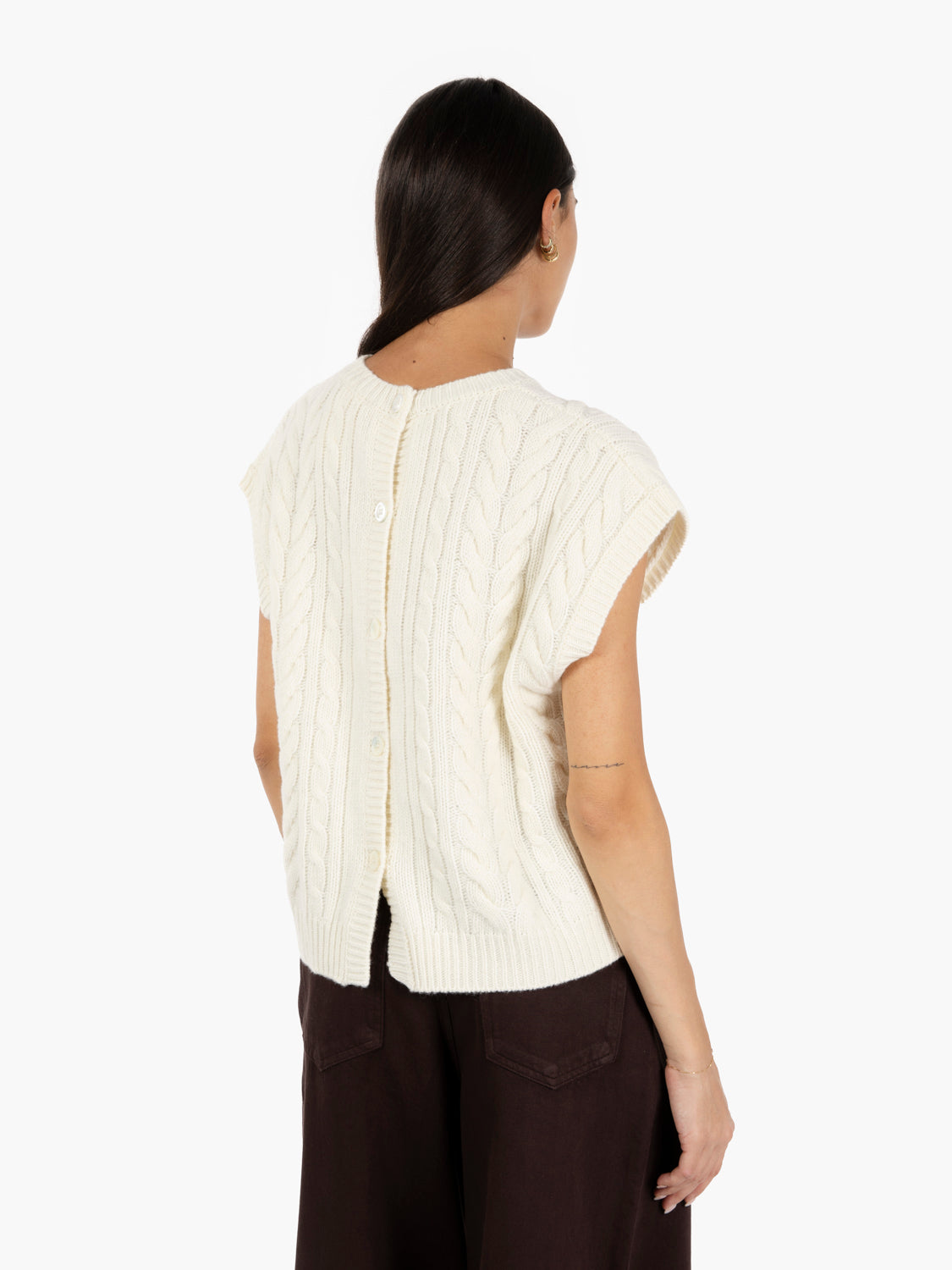 Gilet Bastienne avorio